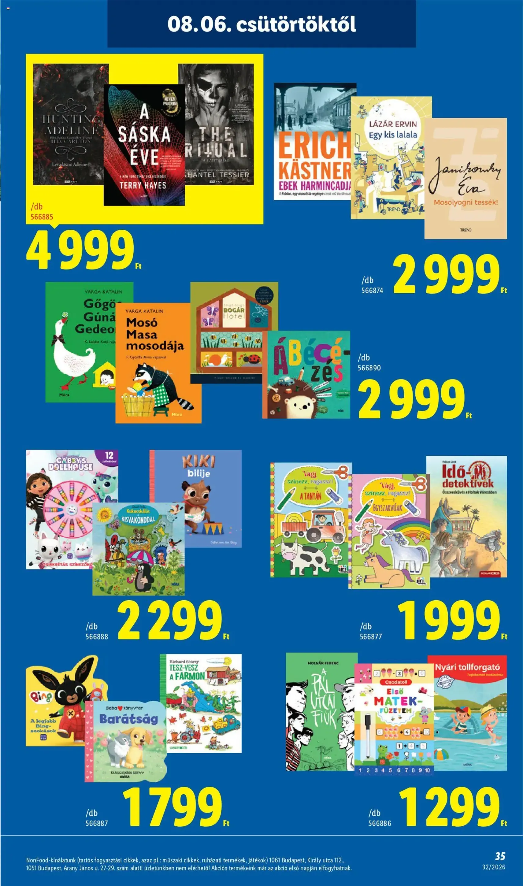 Lidl akciós újság - 2026.08.06. érvényes szórólap 35 oldal 80 oldalból