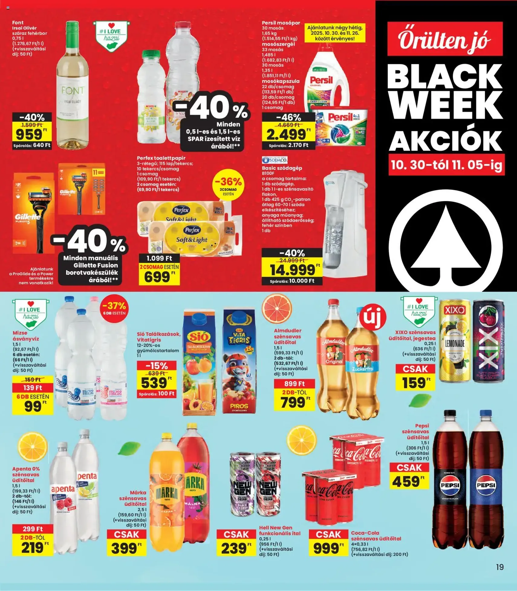 Interspar Akciós újság - 2025.10.30. érvényes szórólap 19 oldal 19 oldalból Interspar Akciós újság - 2025.10.30. érvényes szórólap 19 oldal 19 oldalból