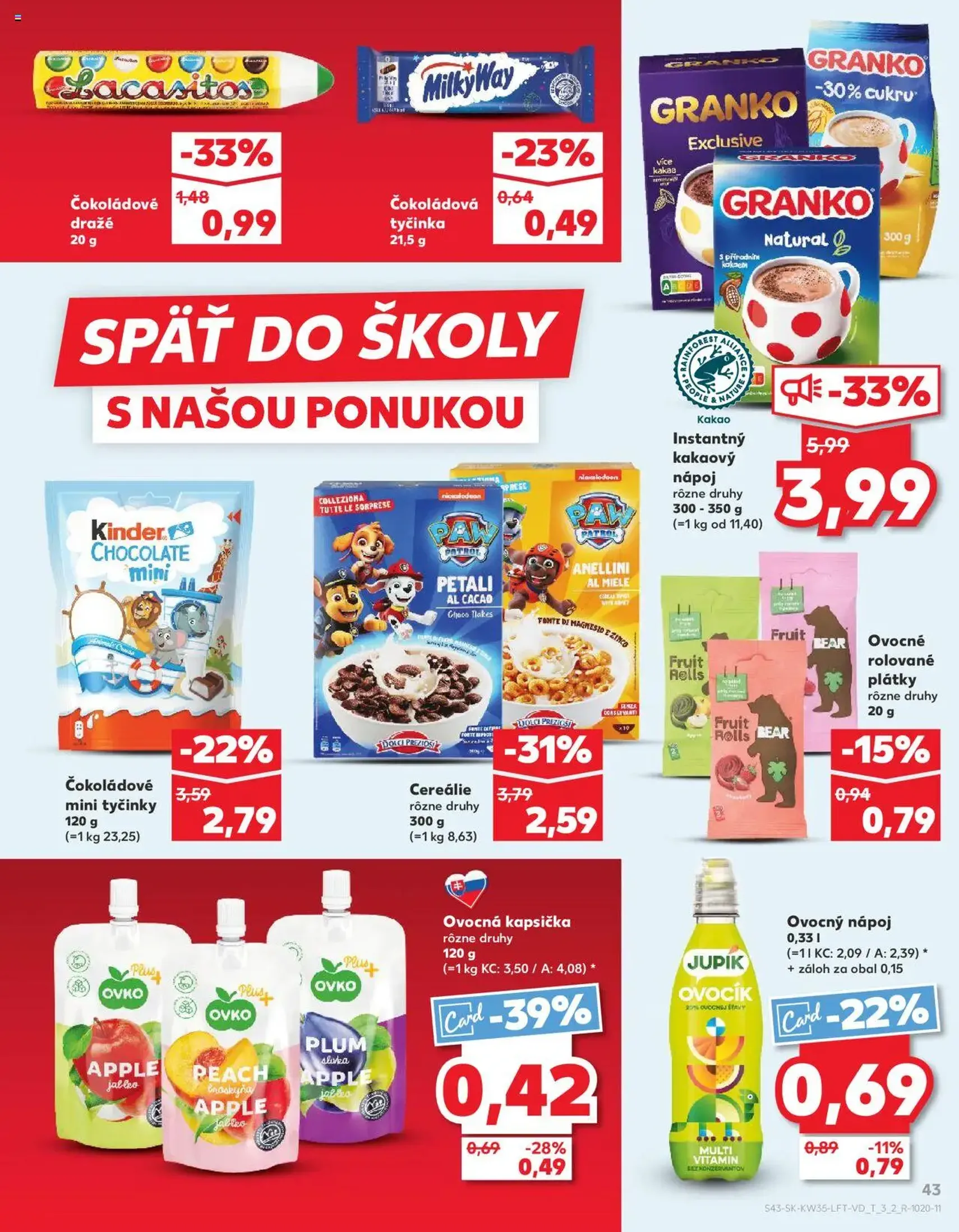 Kaufland Bratislava-Avion - platný leták od 28.08.2025 strana 43 z 80