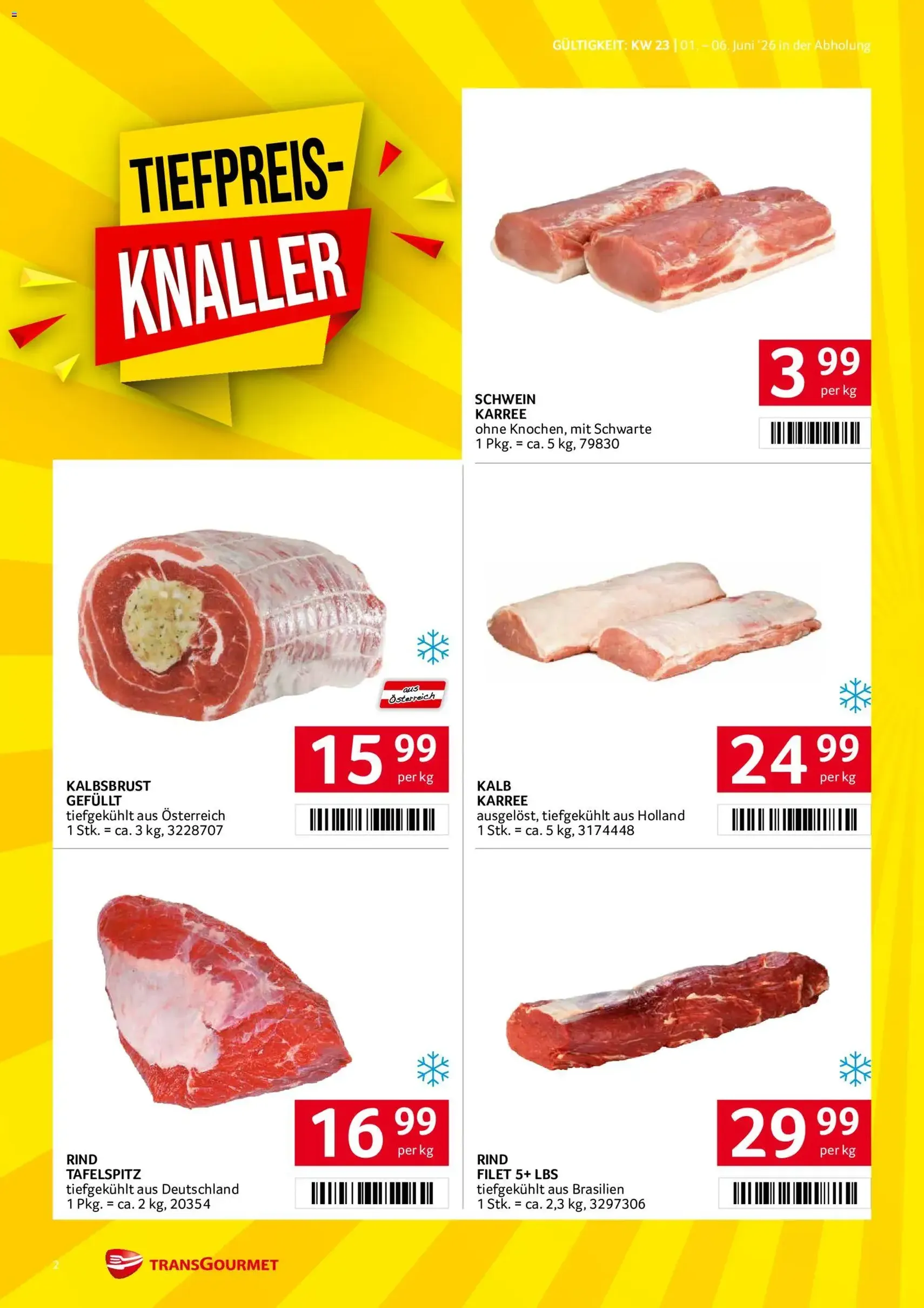Transgourmet Flugblatt - Gültiger Prospekt ab 01.06.2026, Seite 2 von insgesamt 36