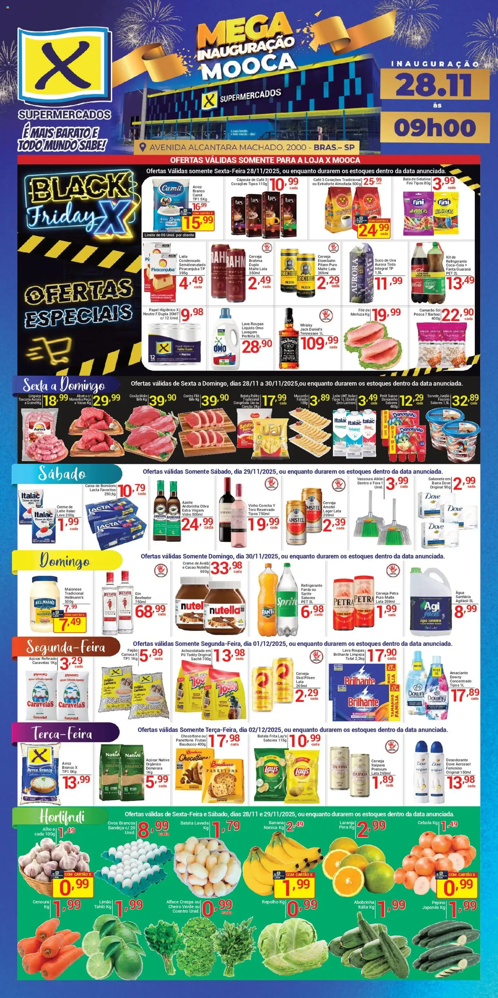 X Supermercados Black Friday - folheto válido a partir de 28/11/2025 página 1 de 4