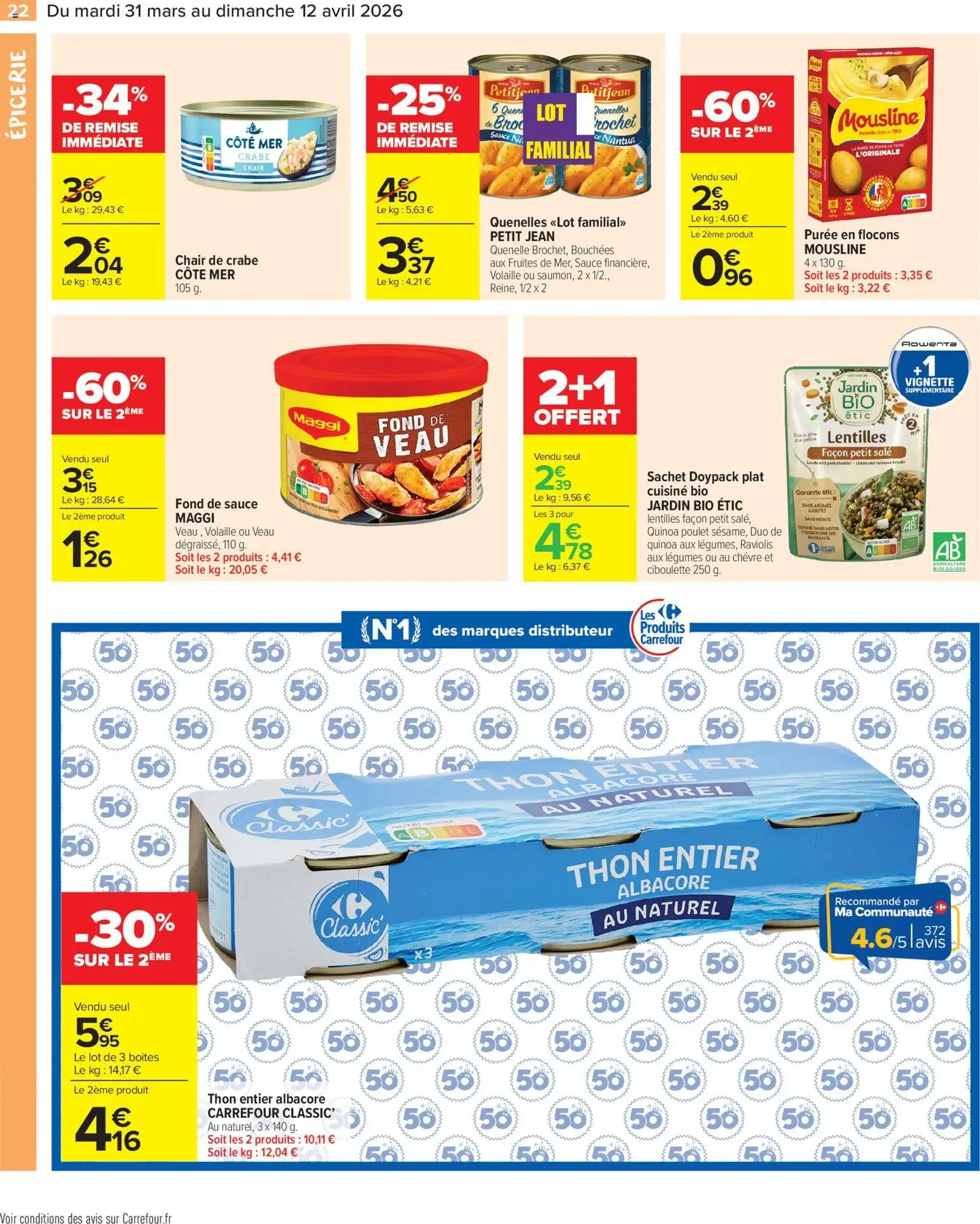 Carrefour Market catalogue semaine 14 - brochure valable à partir du 31/03/2026, page 24 sur 38