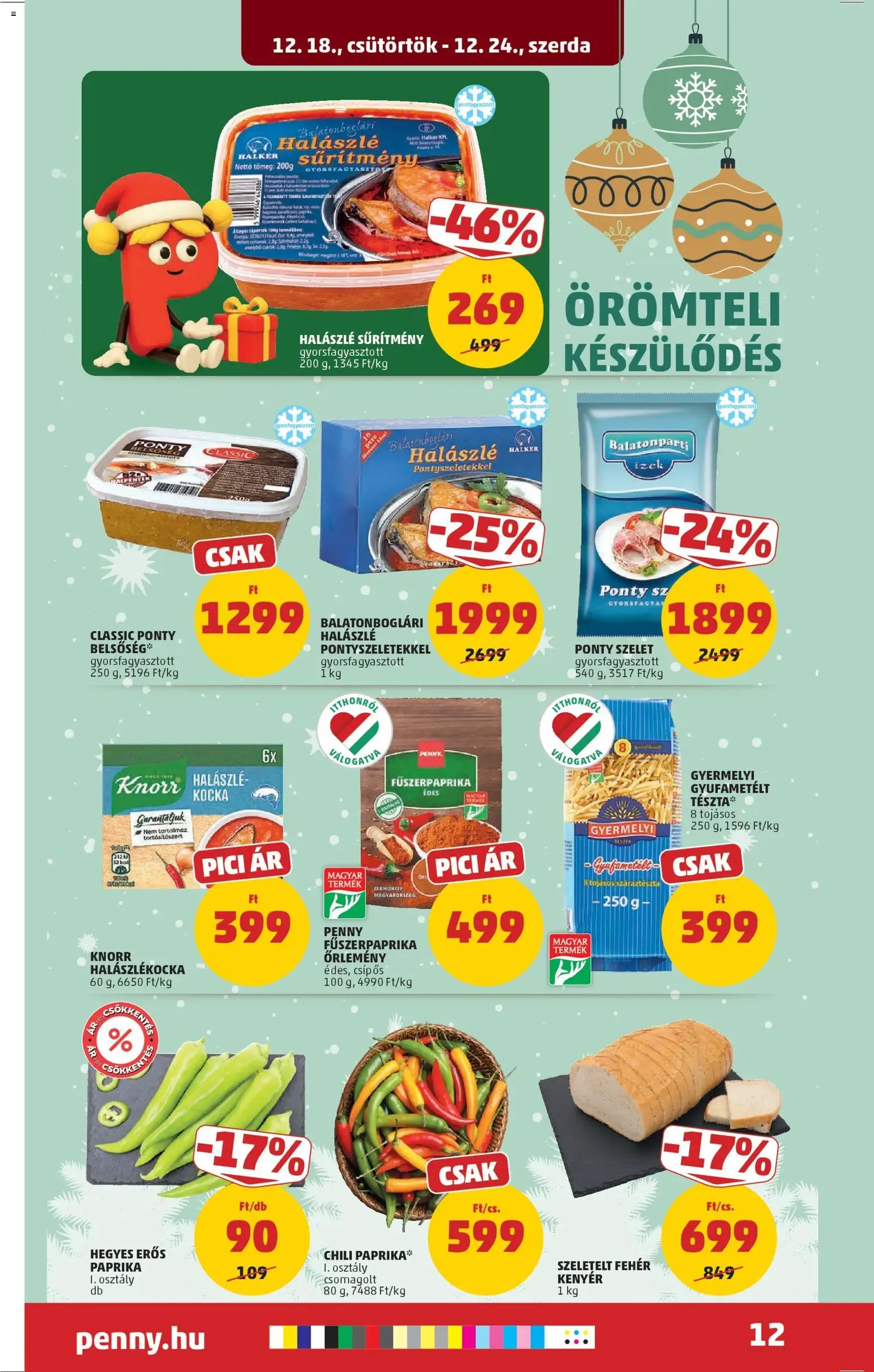 PENNY Akciós újság - 2025.12.18. érvényes szórólap 16 oldal 47 oldalból