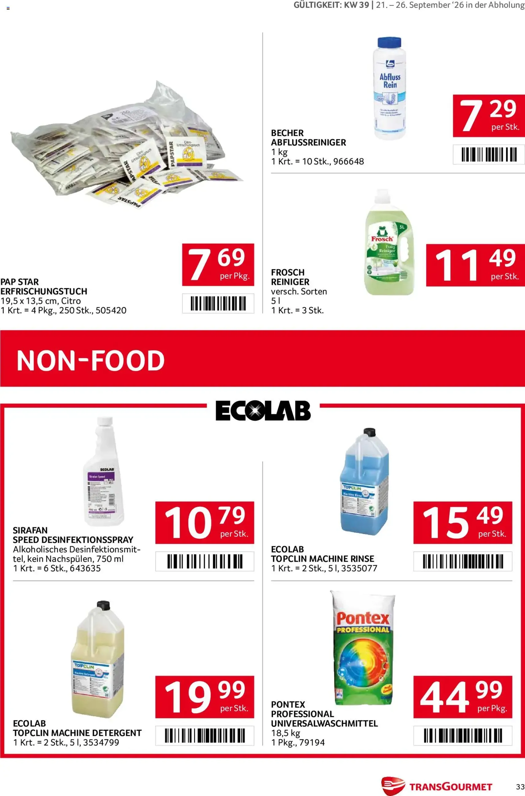 Transgourmet Flugblatt - Gültiger Prospekt ab 20.09.2026, Seite 31 von insgesamt 38