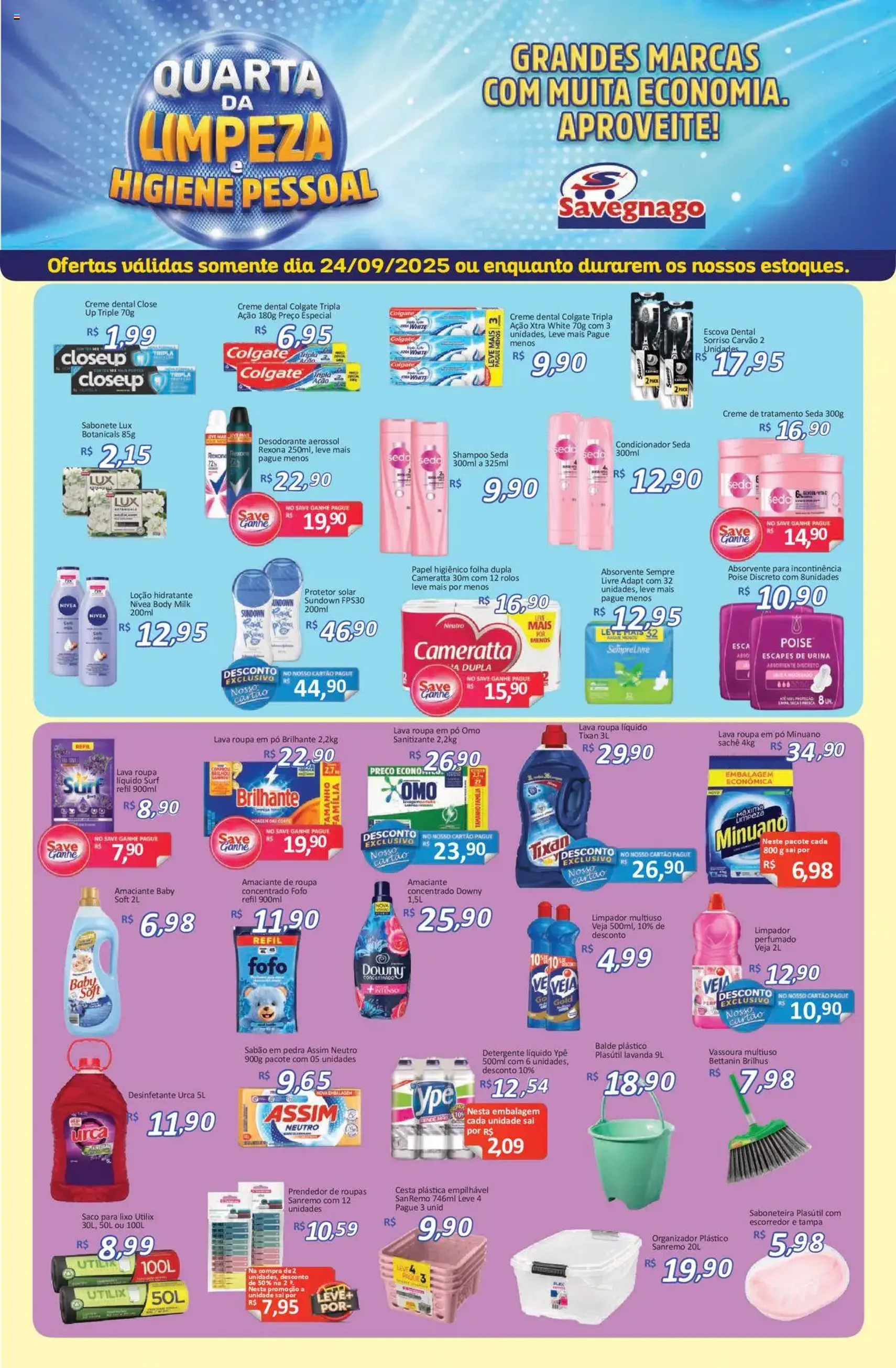 Savegnago - Ofertas da semana - folheto válido a partir de 24/09/2025 página 1 de 2