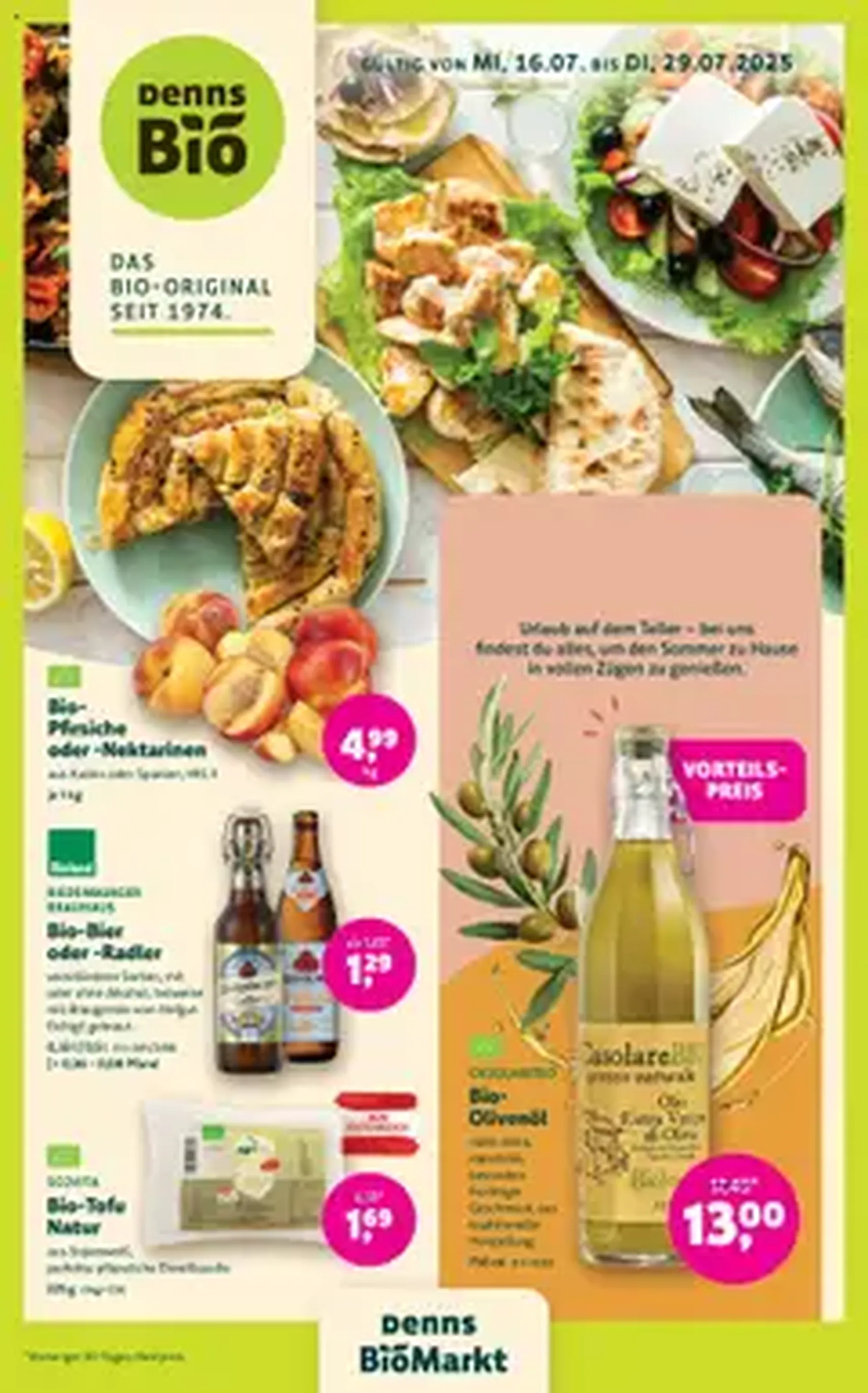Denns BioMarkt Angebote - Gültiger Prospekt ab 16.07.2025, Seite 1 von insgesamt 1