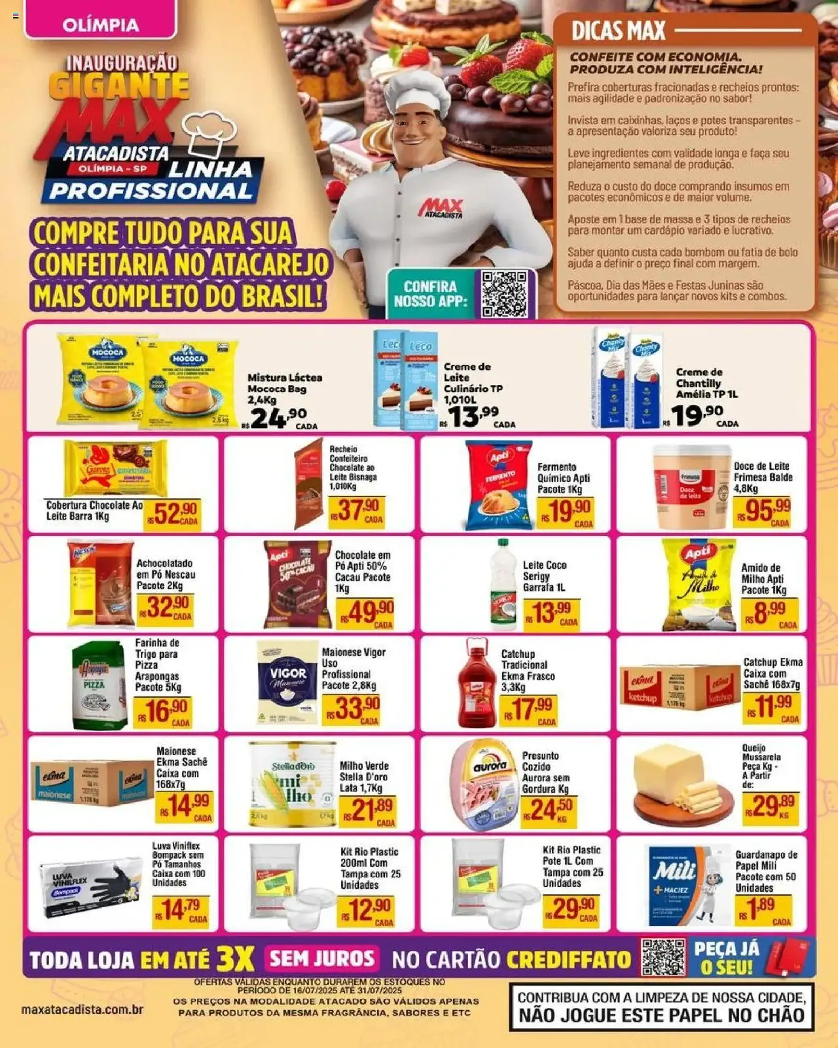 Max Atacadista - Ofertas Linha Profissional - folheto válido a partir de 16/07/2025 página 1 de 4