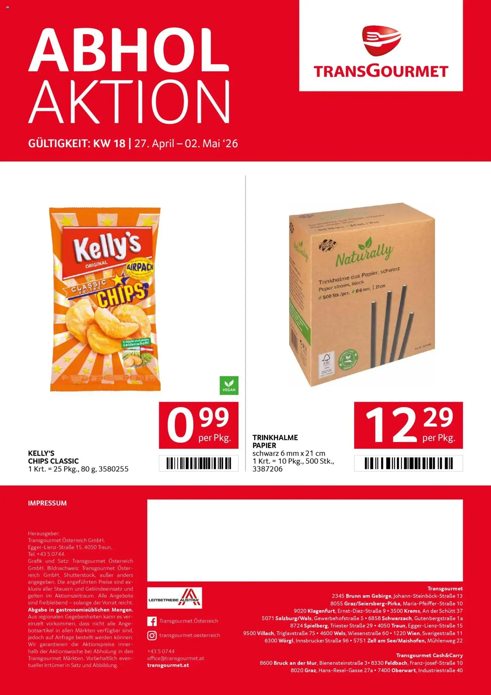 Transgourmet Flugblatt - Gültiger Prospekt ab 27.04.2026, Seite 31 von insgesamt 31