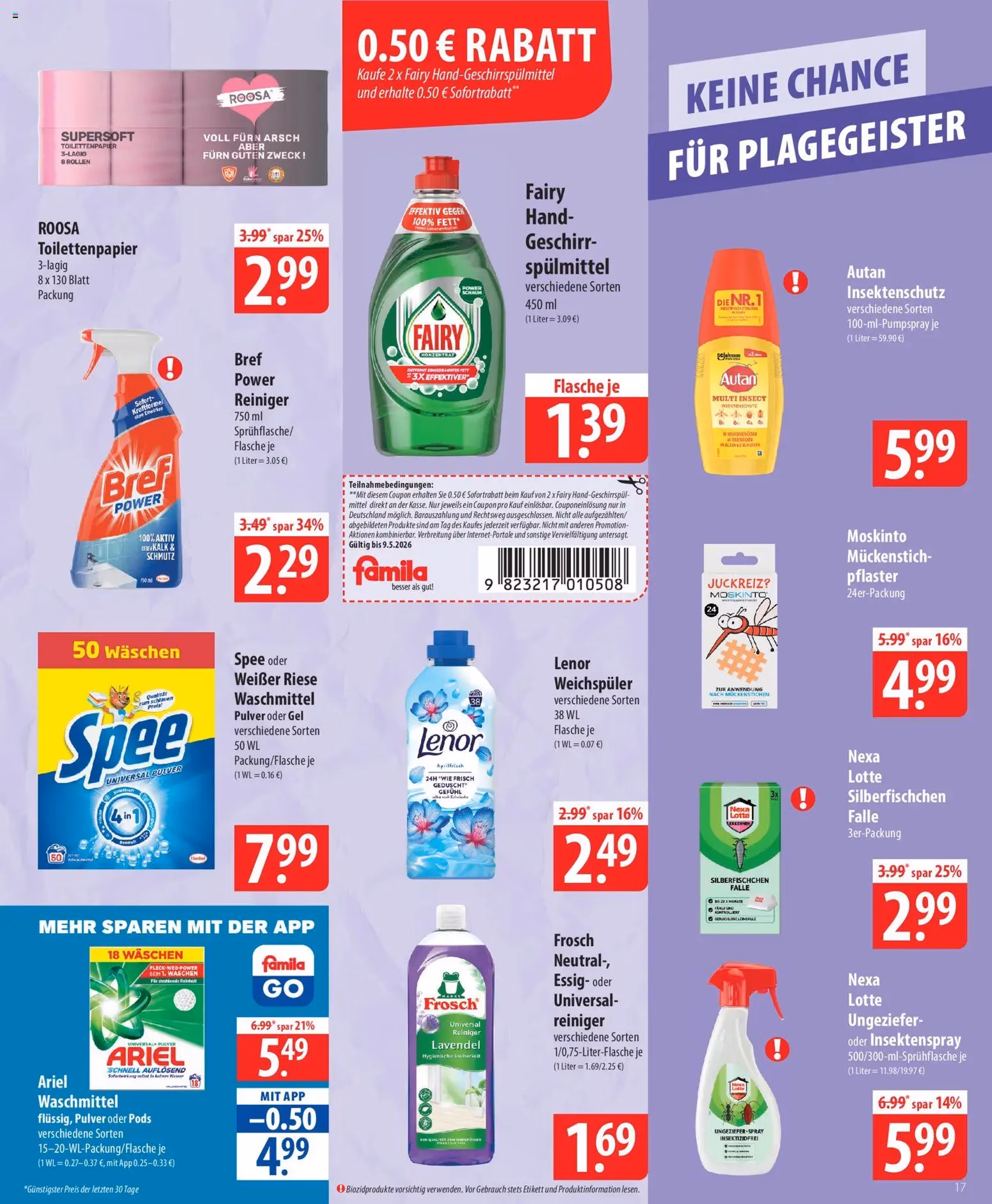 Famila Prospekt - Gültiger Prospekt ab 04.05.2026, Seite 17 von insgesamt 24