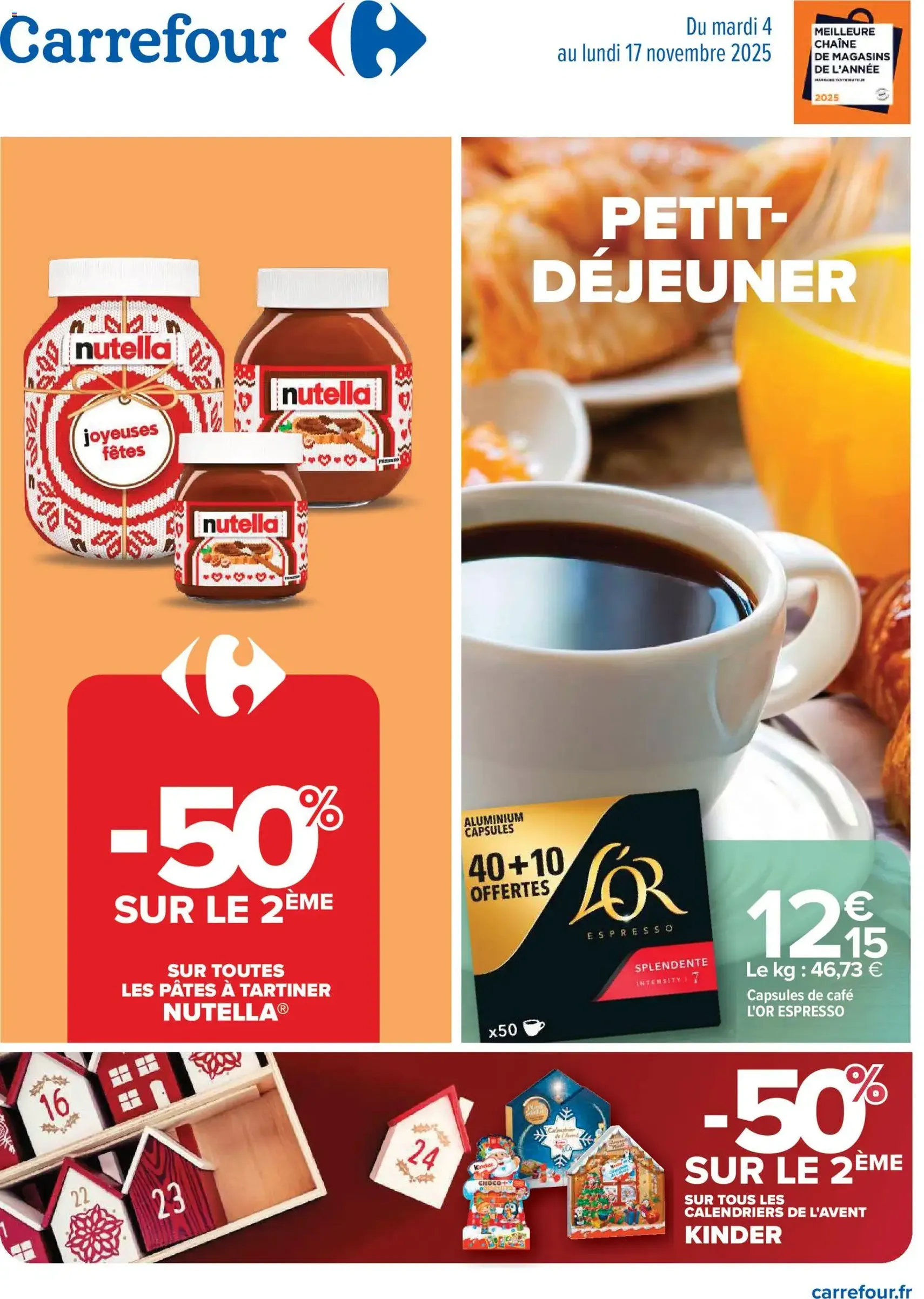 Carrefour catalogue semaine 45 - brochure valable à partir du 04/11/2025, page 1 sur 80