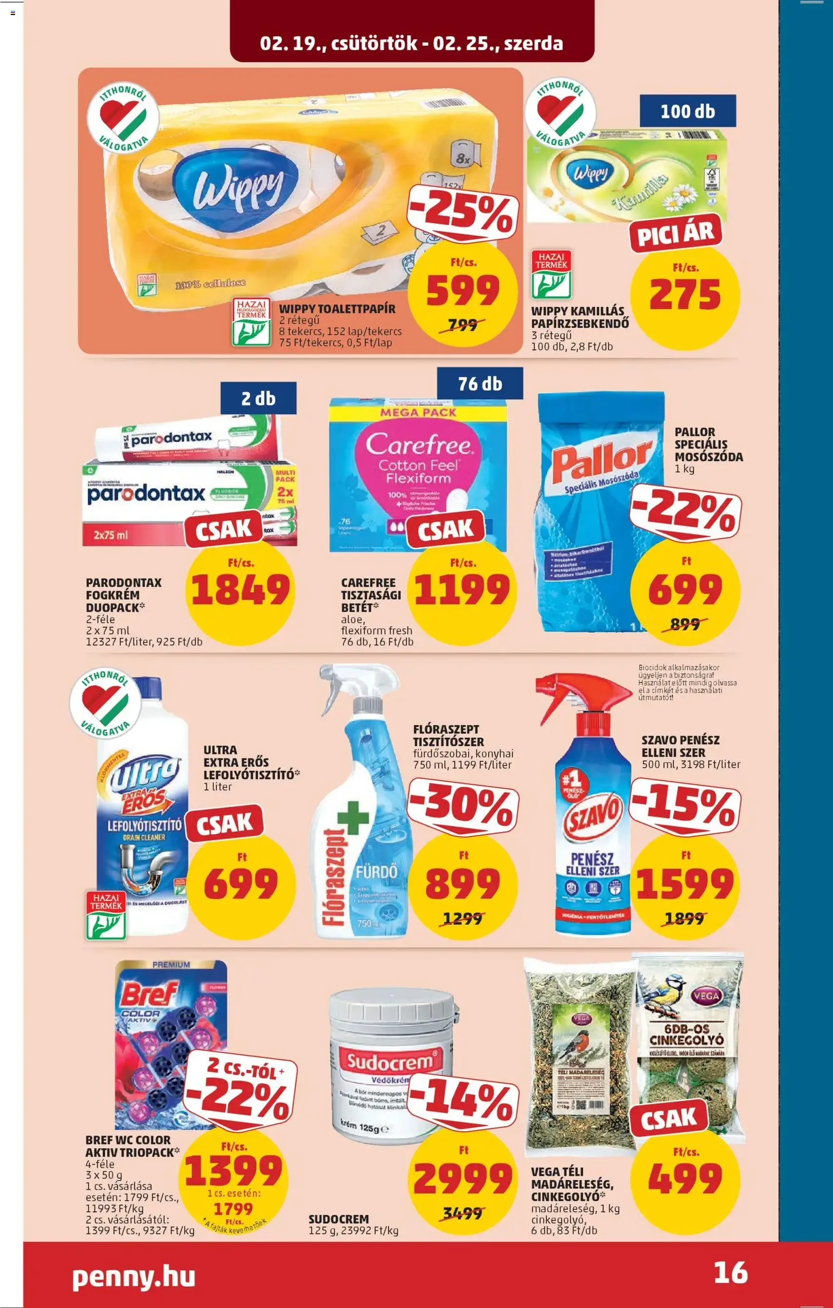 PENNY Akciós újság - 2026.02.19. érvényes szórólap 20 oldal 38 oldalból