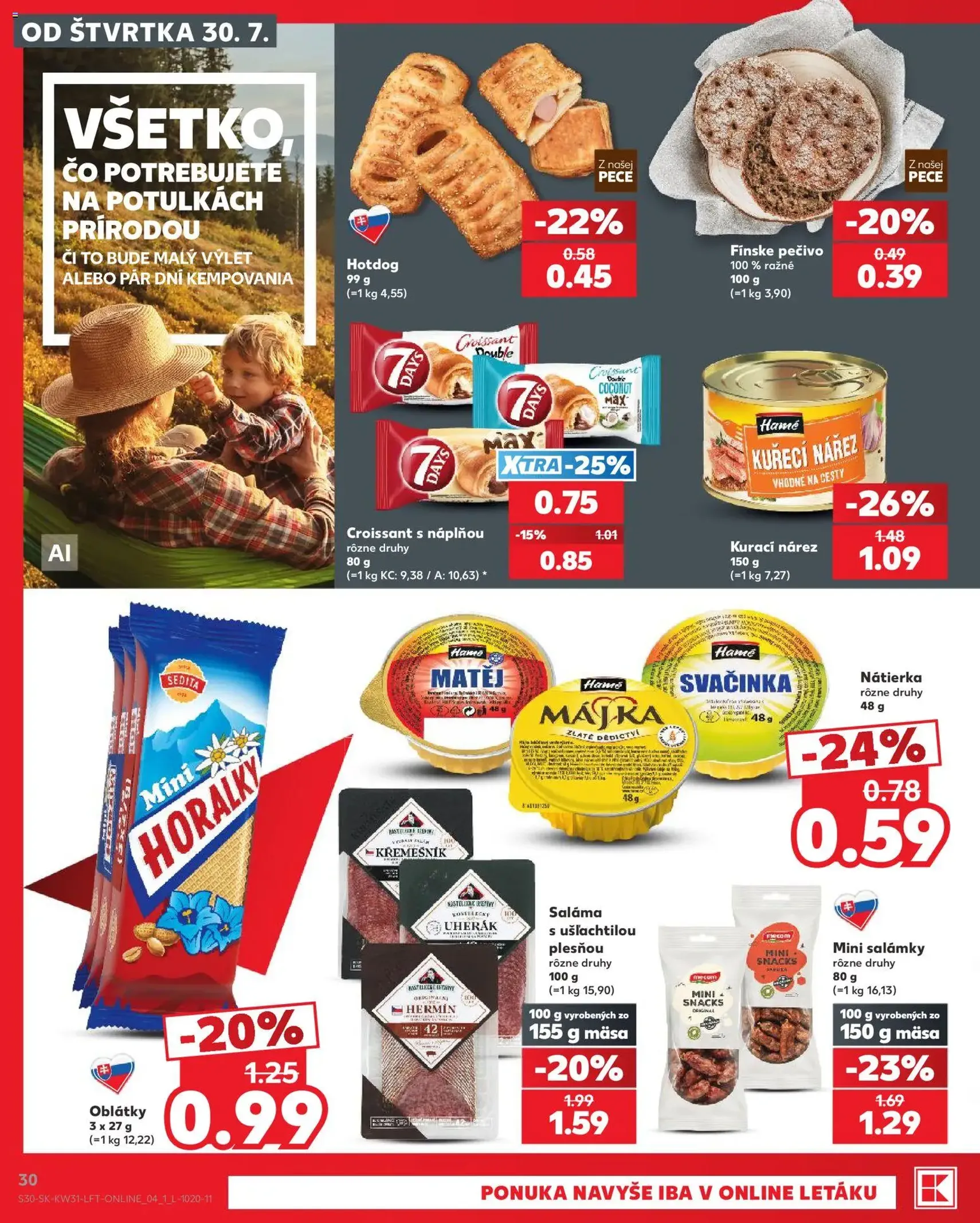 Kaufland SK akciós újság - 2026.07.30. érvényes szórólap 30 oldal 74 oldalból