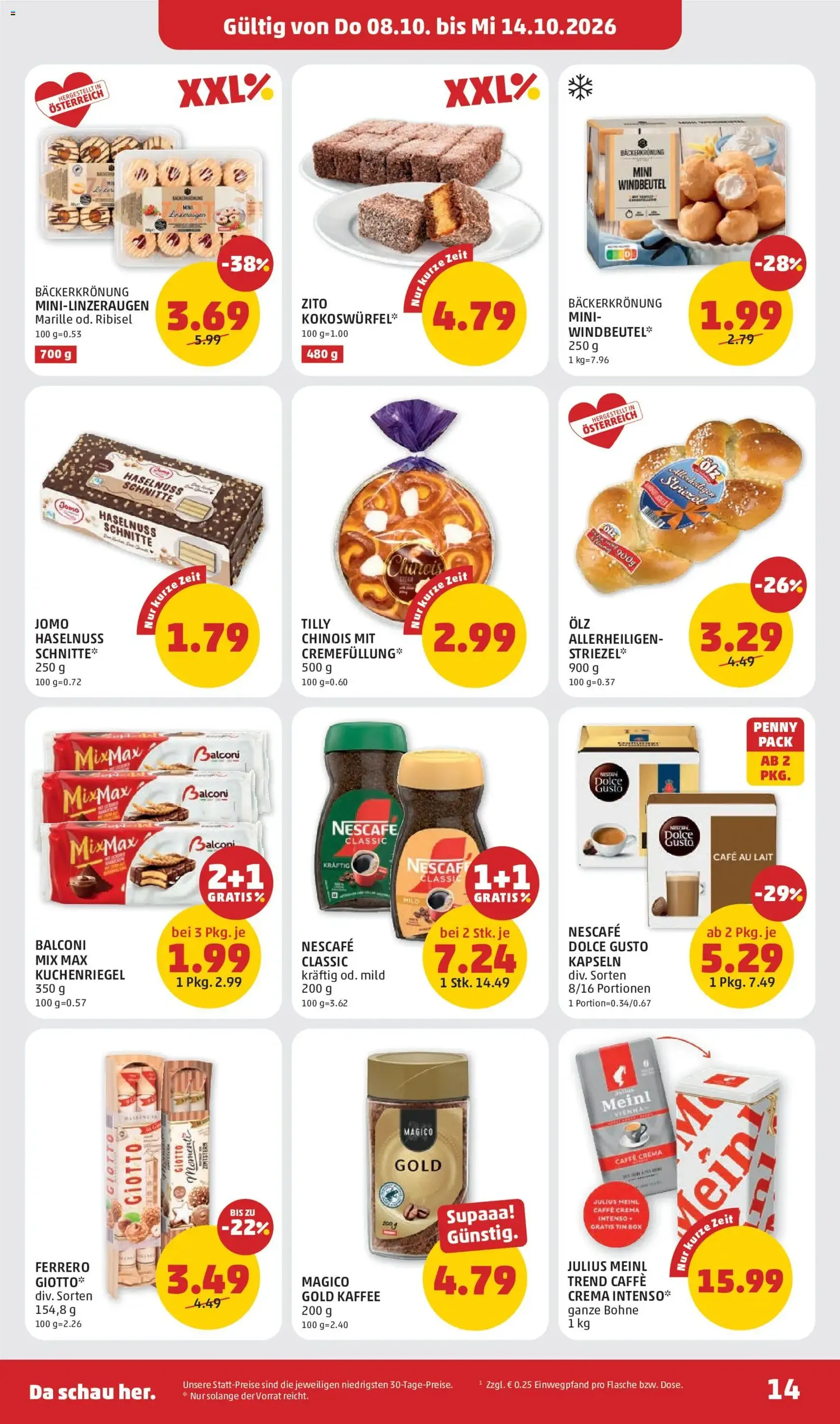 Penny Markt Flugblatt - Gültiger Prospekt ab 04.10.2026, Seite 14 von insgesamt 32