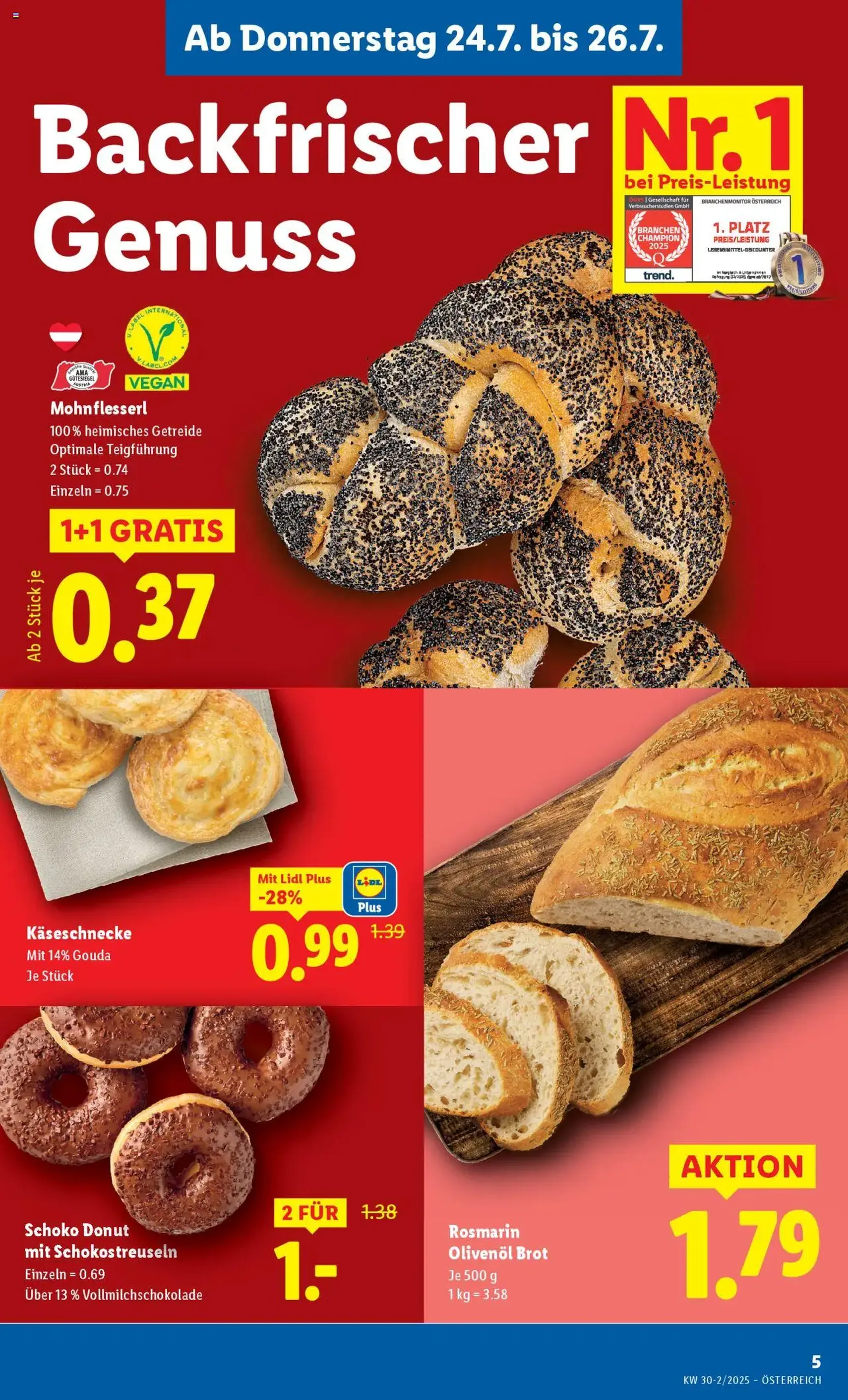 Lidl - Flugblatt - Gültiger Prospekt ab 24.07.2025, Seite 7 von insgesamt 49 Lidl - Flugblatt - Gültiger Prospekt ab 24.07.2025, Seite 7 von insgesamt 49