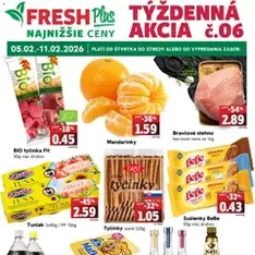 Fresh leták - náhľad letáku platný od 05.02.2026
