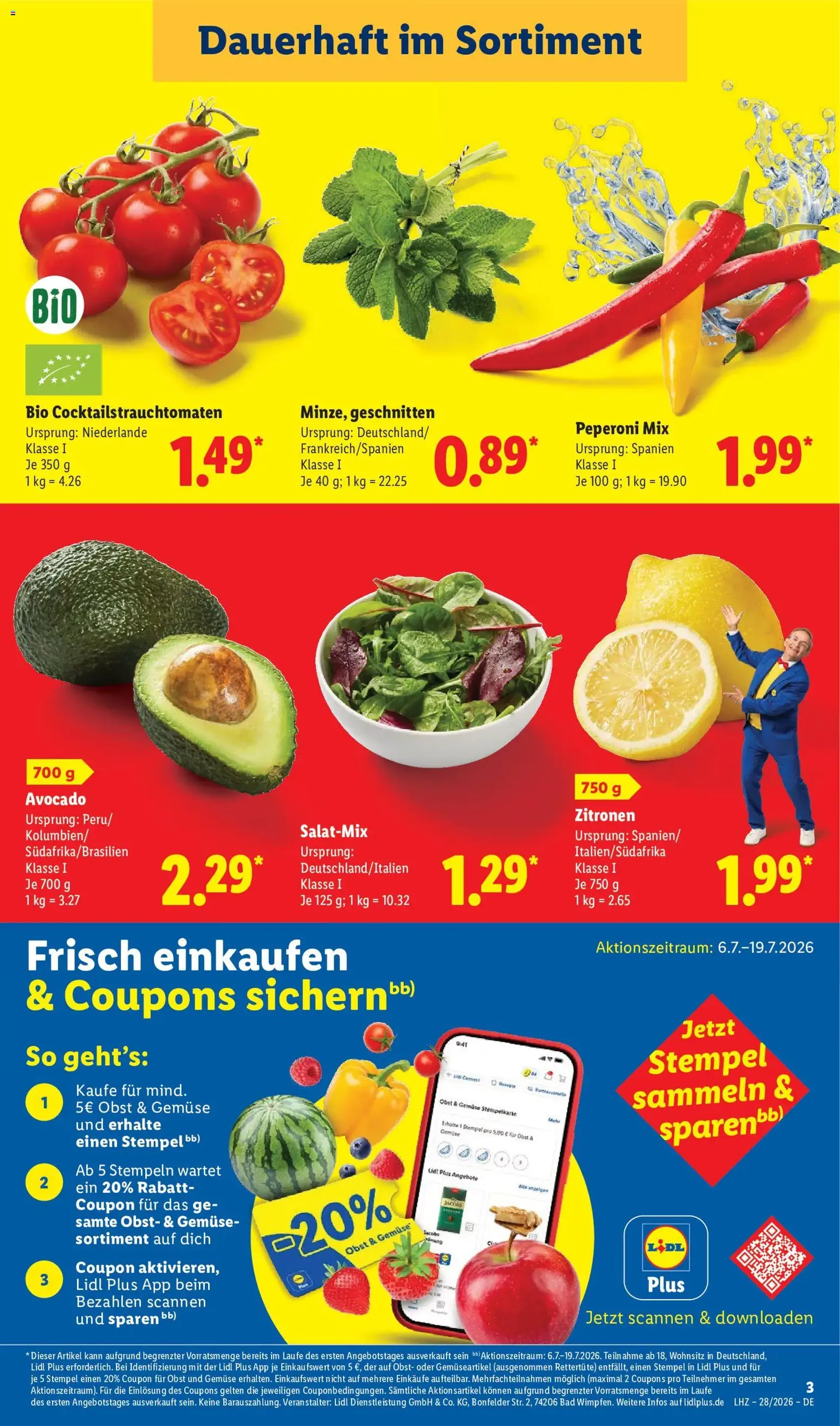 Lidl Prospekt - Gültiger Prospekt ab 06.07.2026, Seite 3 von insgesamt 62