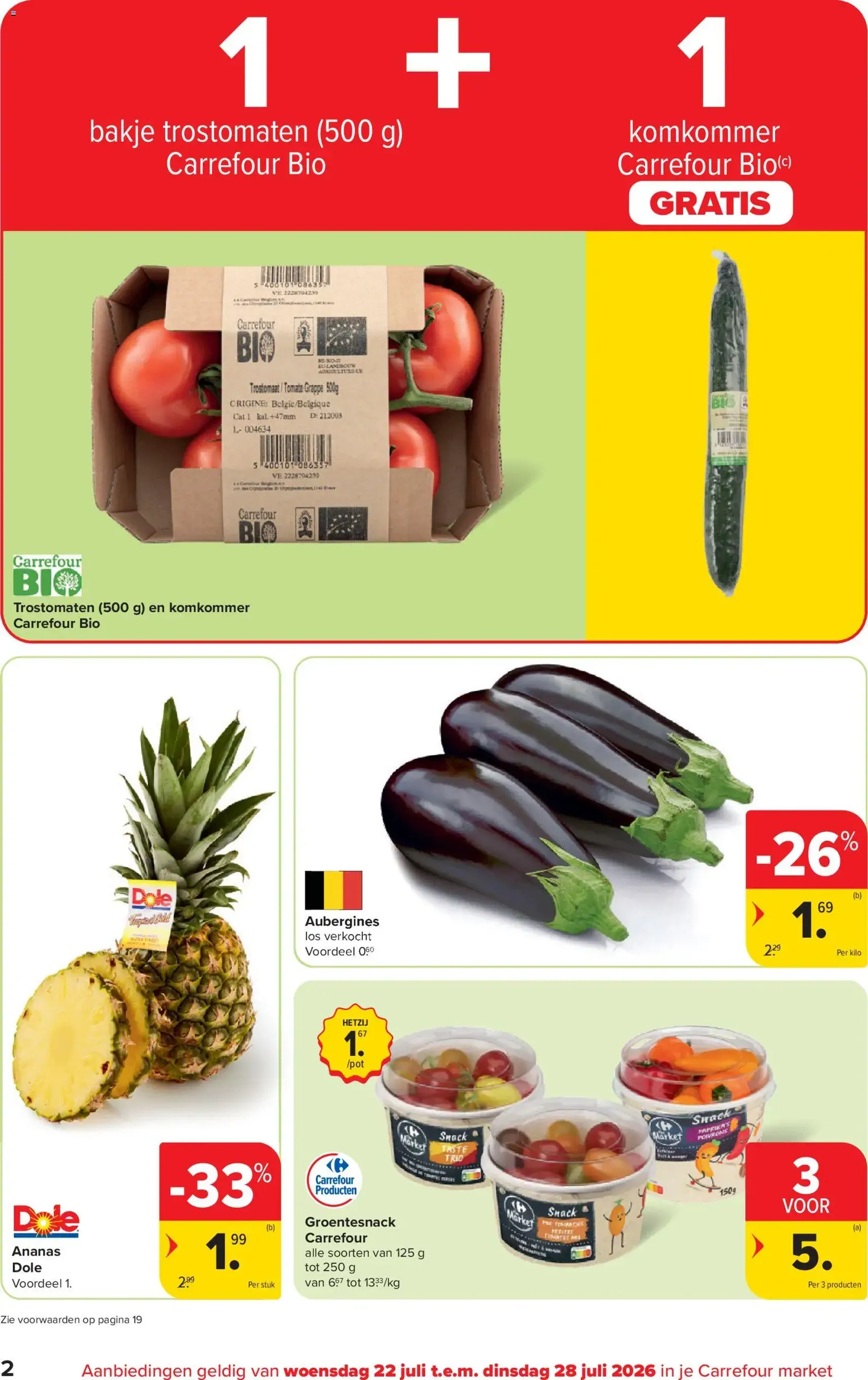 Carrefour market folder week 30 - geldige folder vanaf 22/07/2026 pagina 2 van 20