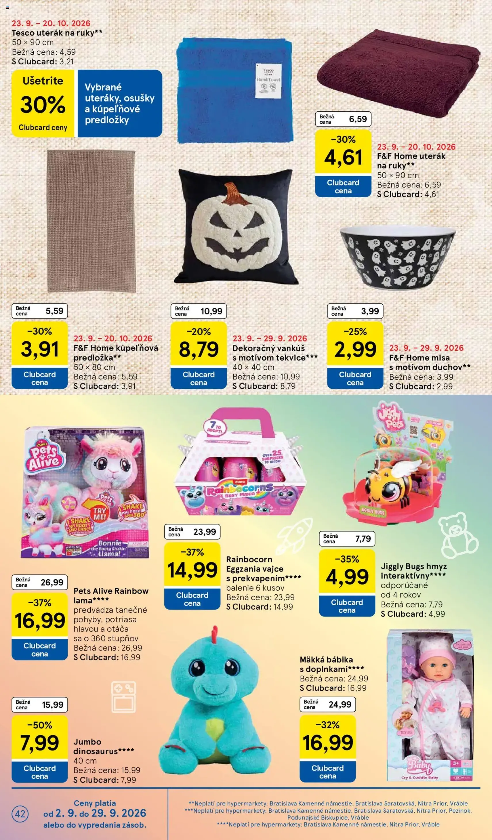 Tesco Hypermarket - leták - platný leták od 23.09.2026 strana 42 z 48