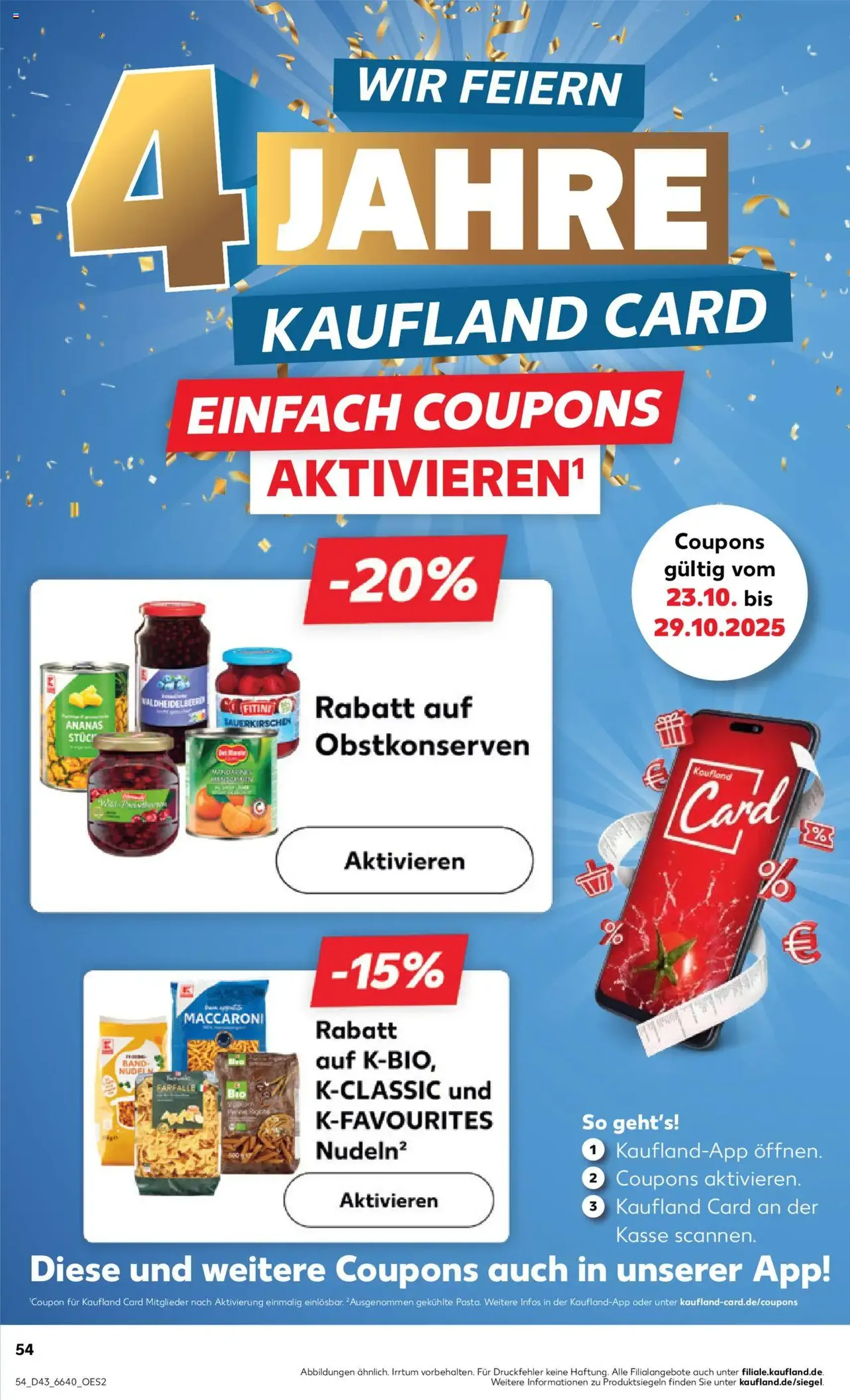 Kaufland Prospekt - Gültiger Prospekt ab 23.10.2025, Seite 54 von insgesamt 61 Kaufland Prospekt - Gültiger Prospekt ab 23.10.2025, Seite 54 von insgesamt 61