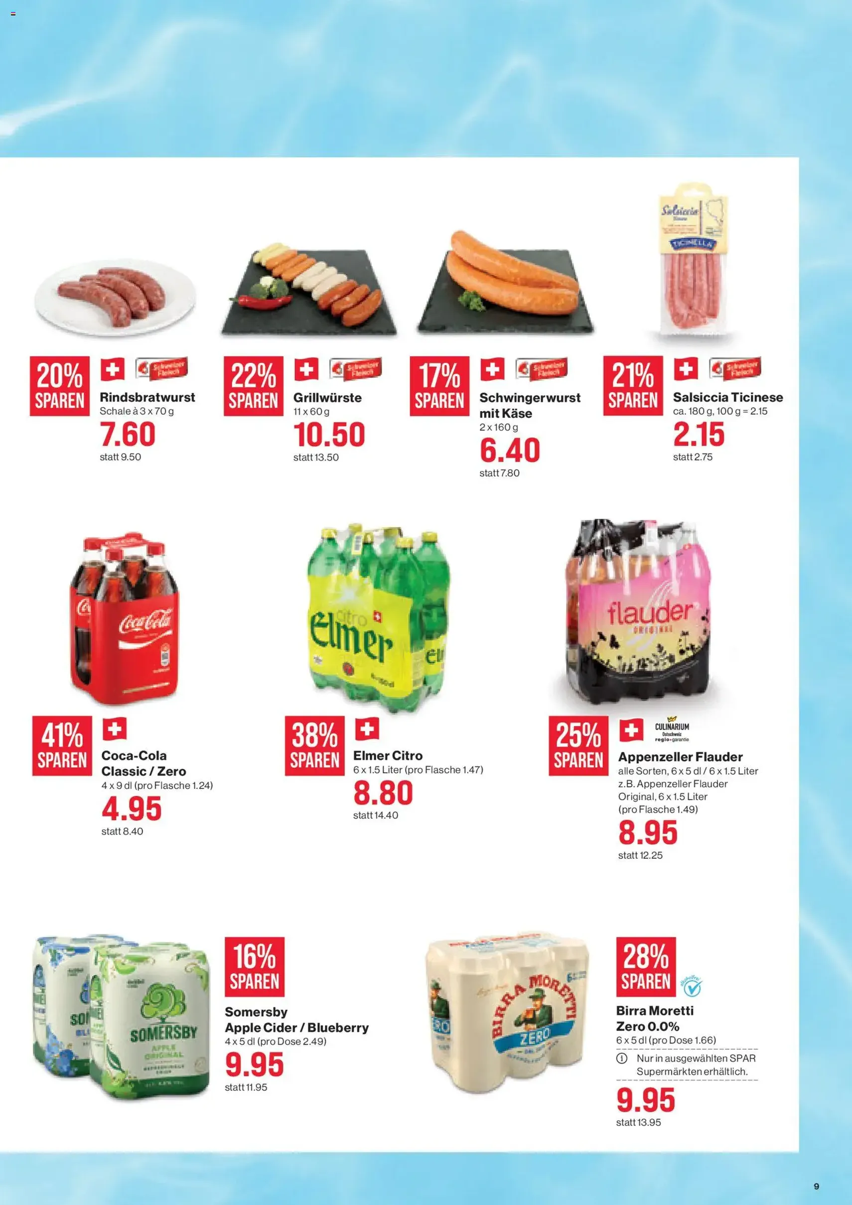 SPAR aktionen - Gültiger Prospekt ab 20.08.2026, Seite 9 von insgesamt 17