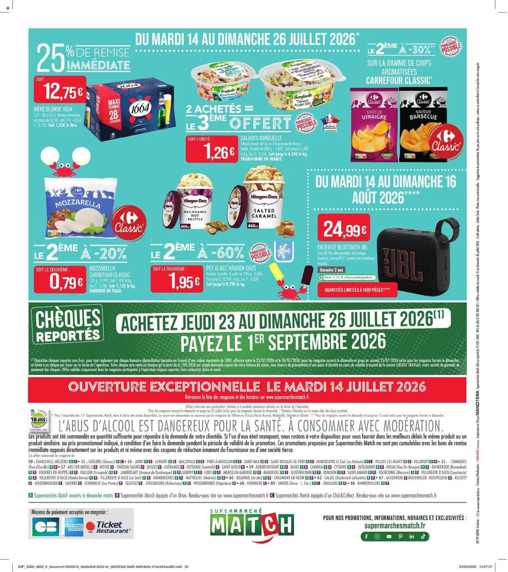 Match Supermarché catalogue - brochure valable à partir du 14/07/2026, page 20 sur 20