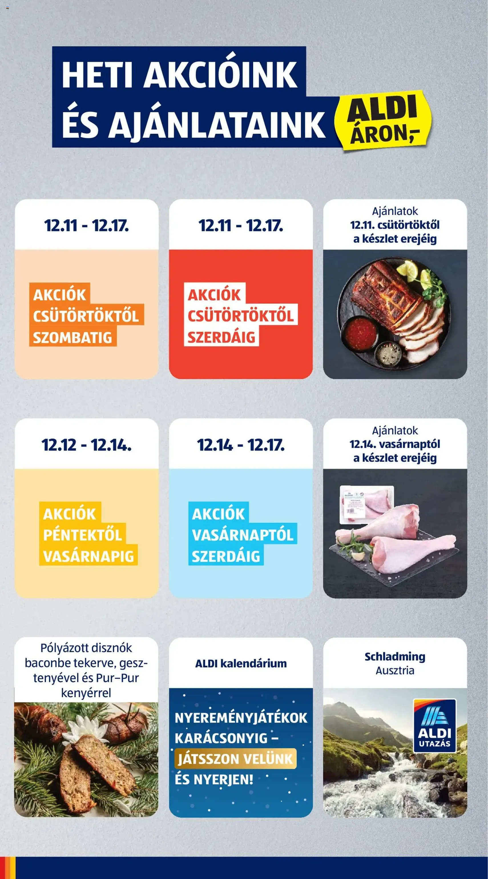 Aldi Akciós újság - 2025.12.11. érvényes szórólap 2 oldal 71 oldalból