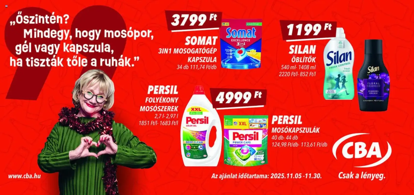 CBA - Óriásplakátok - 2025.11.05. érvényes szórólap 1 oldal 3 oldalból