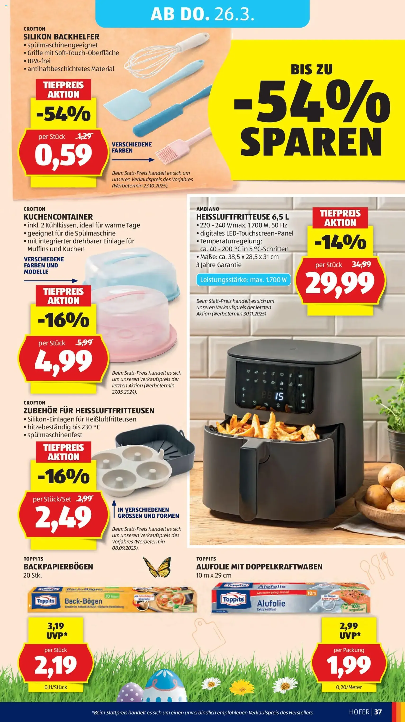 Hofer Flugblatt - Gültiger Prospekt ab 23.03.2026, Seite 45 von insgesamt 49