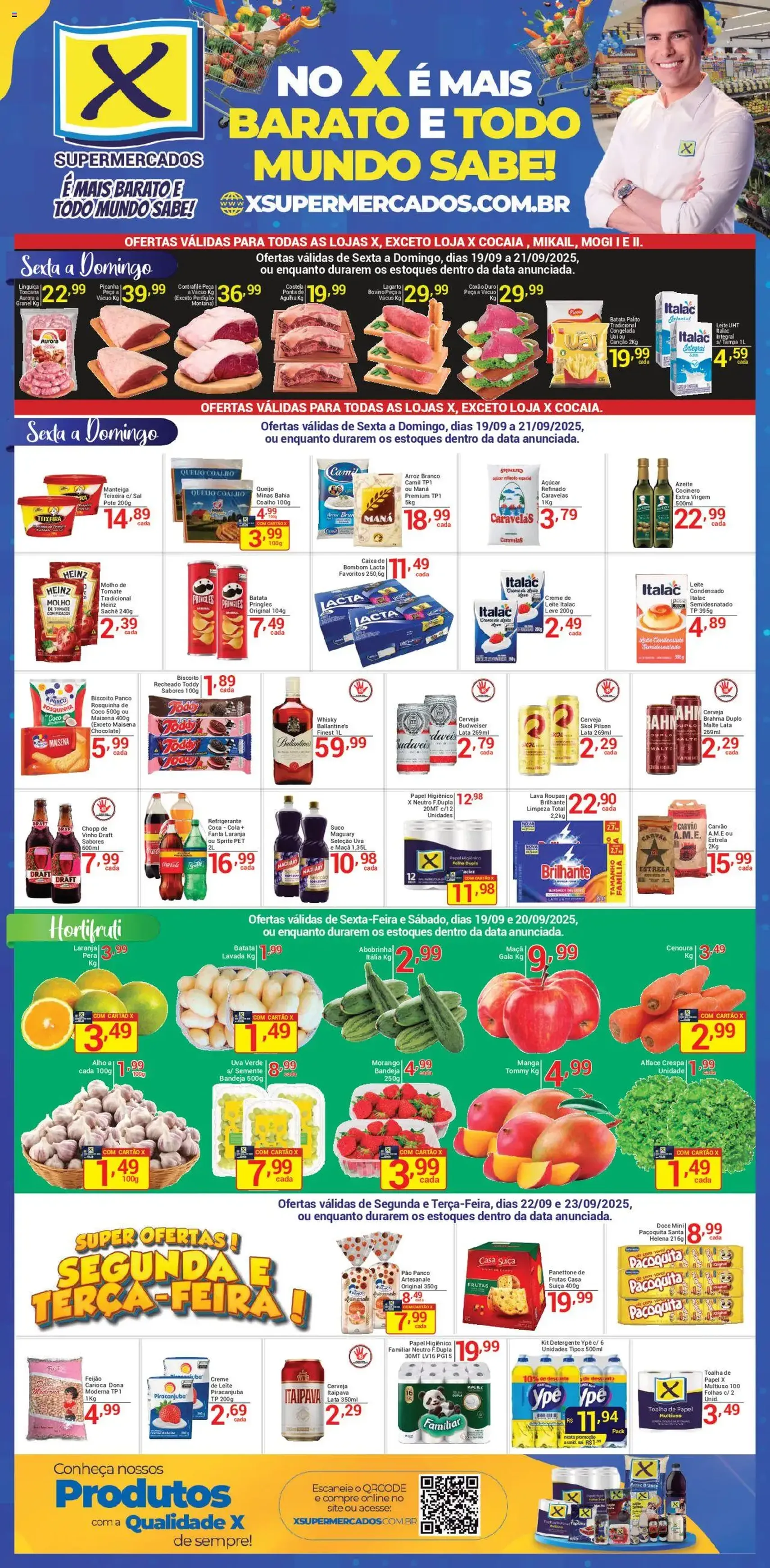 X Supermercados - Ofertas da semana - folheto válido a partir de 19/09/2025 página 1 de 2