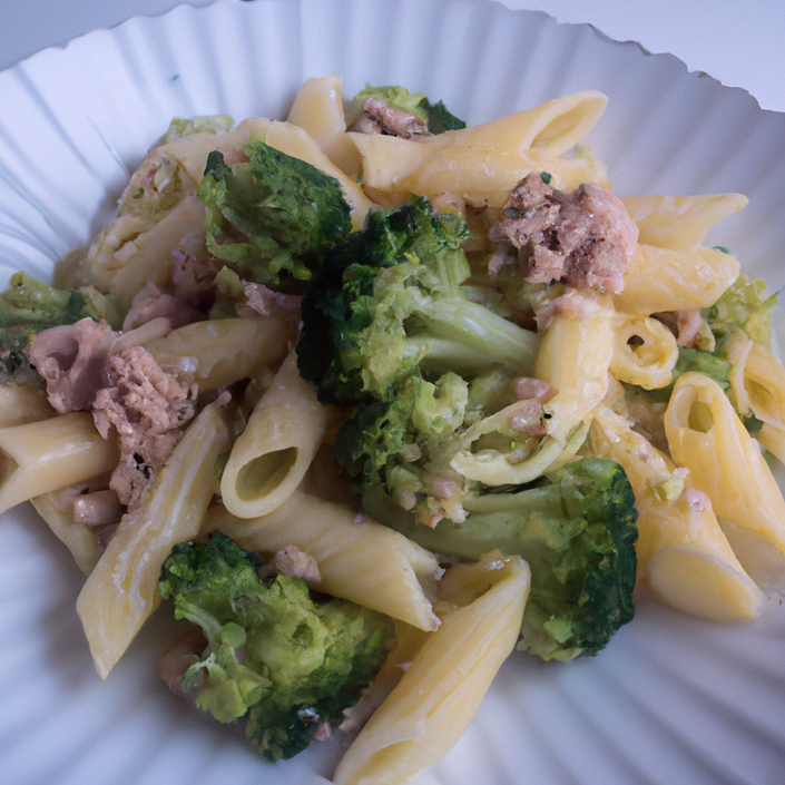 Pasta fredda con broccoli e tonno