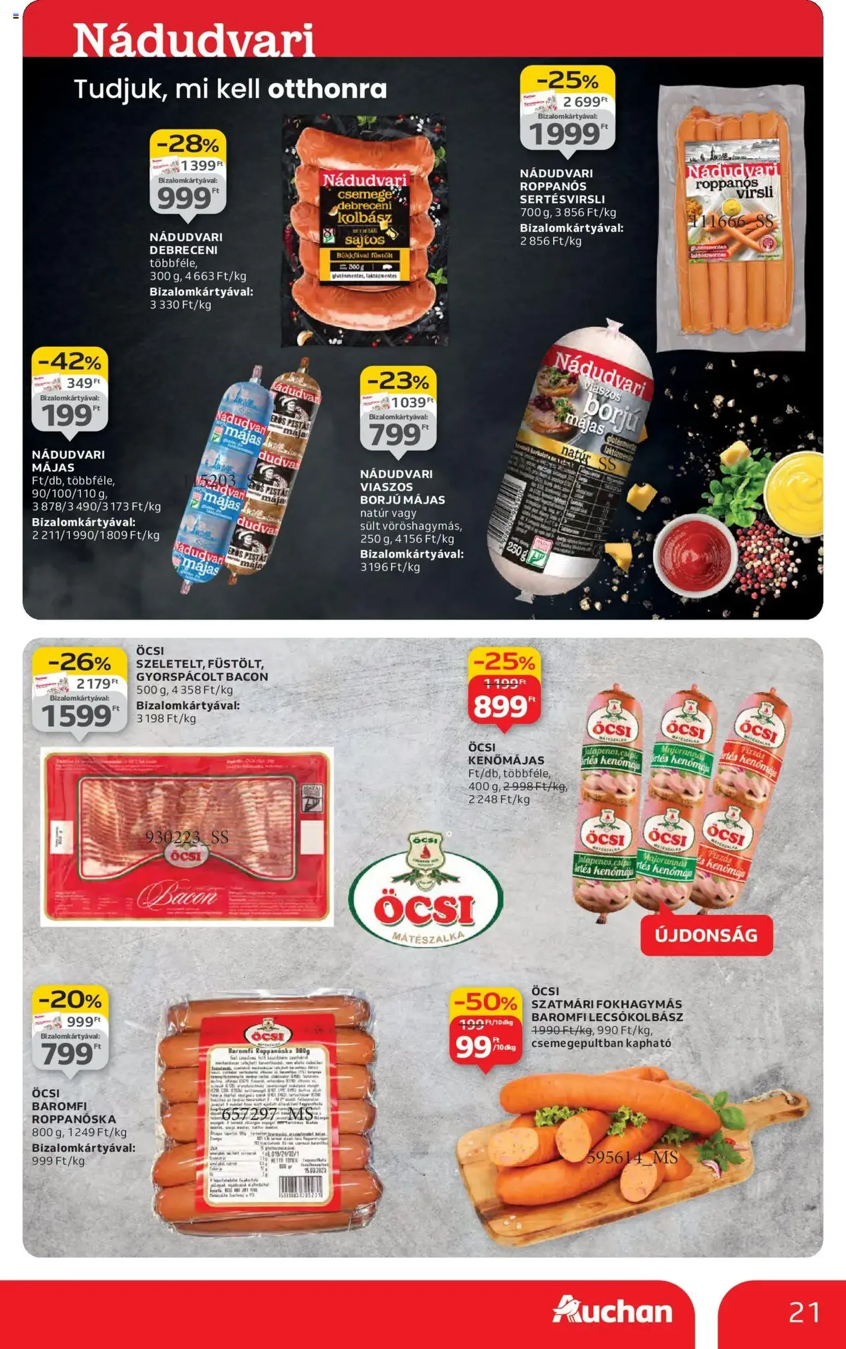 Auchan Akciós újság - 2025.10.16. érvényes szórólap 21 oldal 54 oldalból Auchan Akciós újság - 2025.10.16. érvényes szórólap 21 oldal 54 oldalból
