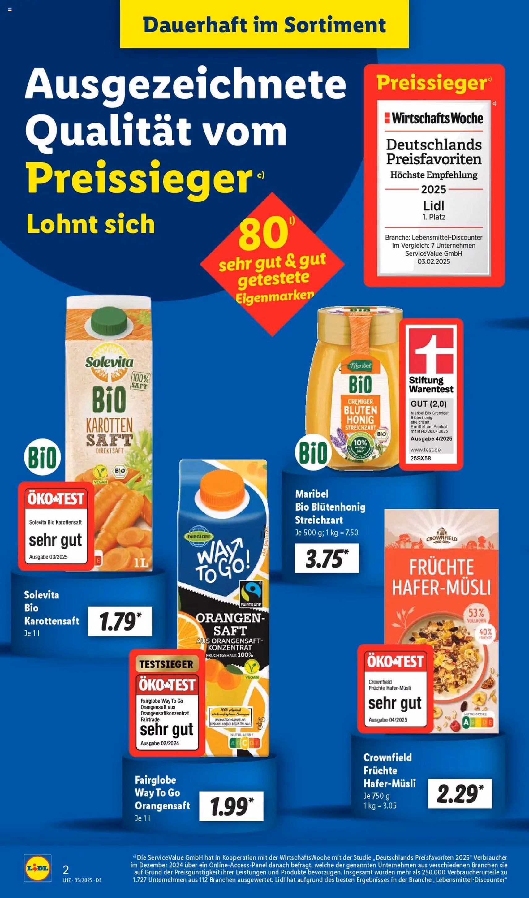 Lidl Prospekt - Gültiger Prospekt ab 25.08.2025, Seite 2 von insgesamt 68 Lidl Prospekt - Gültiger Prospekt ab 25.08.2025, Seite 2 von insgesamt 68