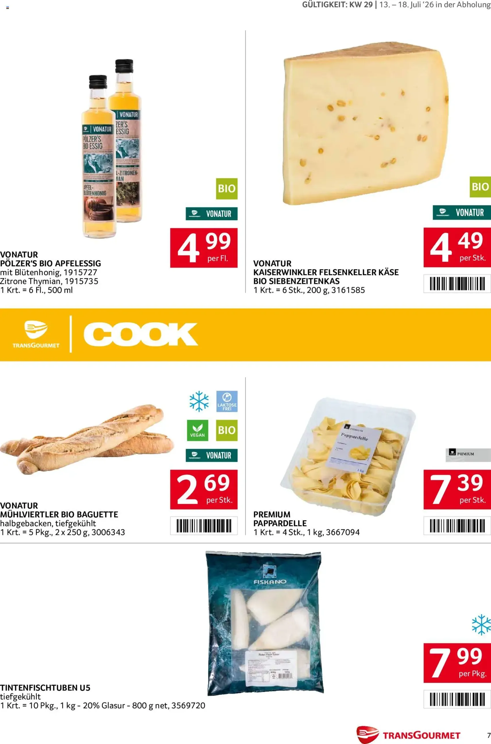 Transgourmet Flugblatt - Gültiger Prospekt ab 13.07.2026, Seite 7 von insgesamt 44