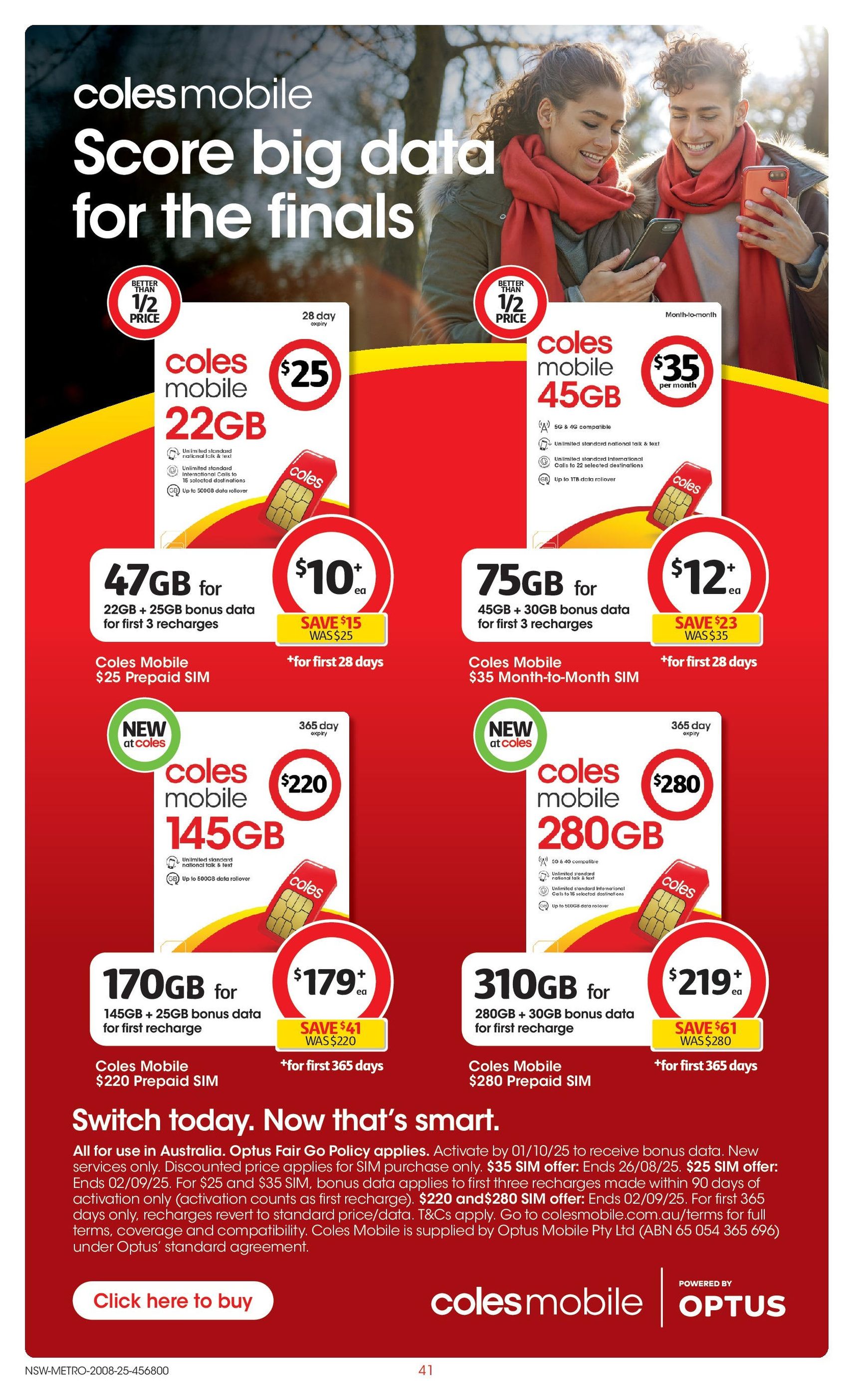 Coles Catalogue NSW - valid flyer from 20/08/2025, page 41 of 45 Coles Catalogue NSW - valid flyer from 20/08/2025, page 41 of 45