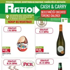 Ratio leták - náhled letáku platný od 01.08.2025