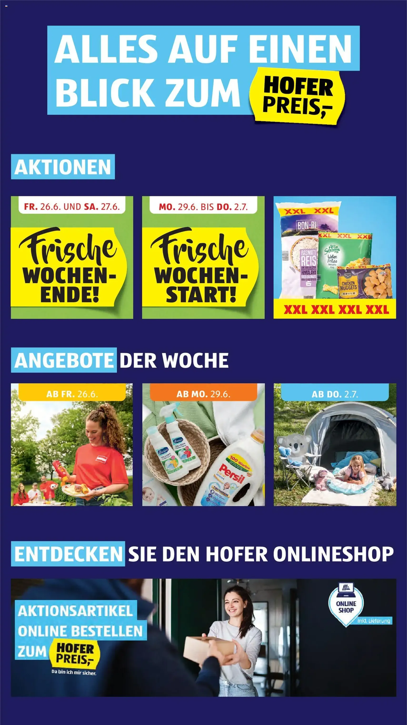 Hofer Flugblatt - Gültiger Prospekt ab 26.06.2026, Seite 2 von insgesamt 41