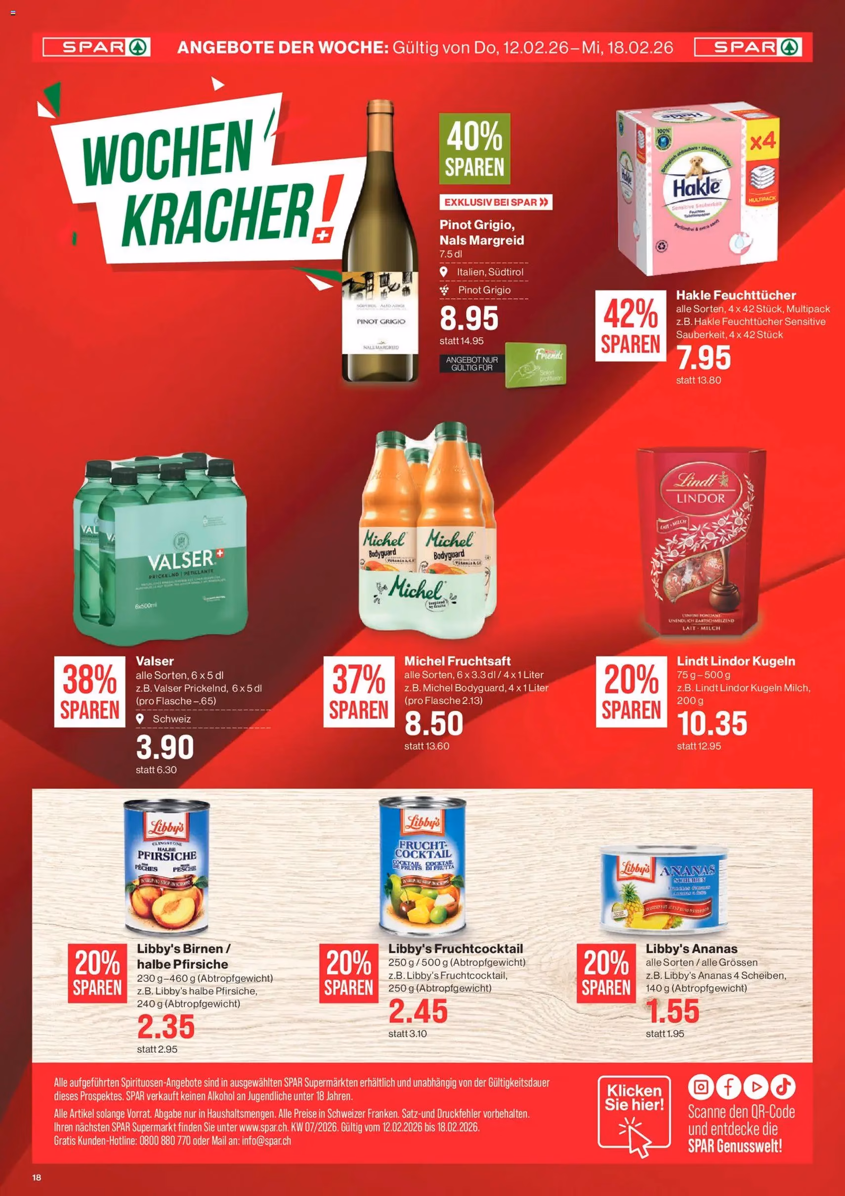 SPAR Aktionen - Gültiger Prospekt ab 12.02.2026, Seite 18 von insgesamt 18