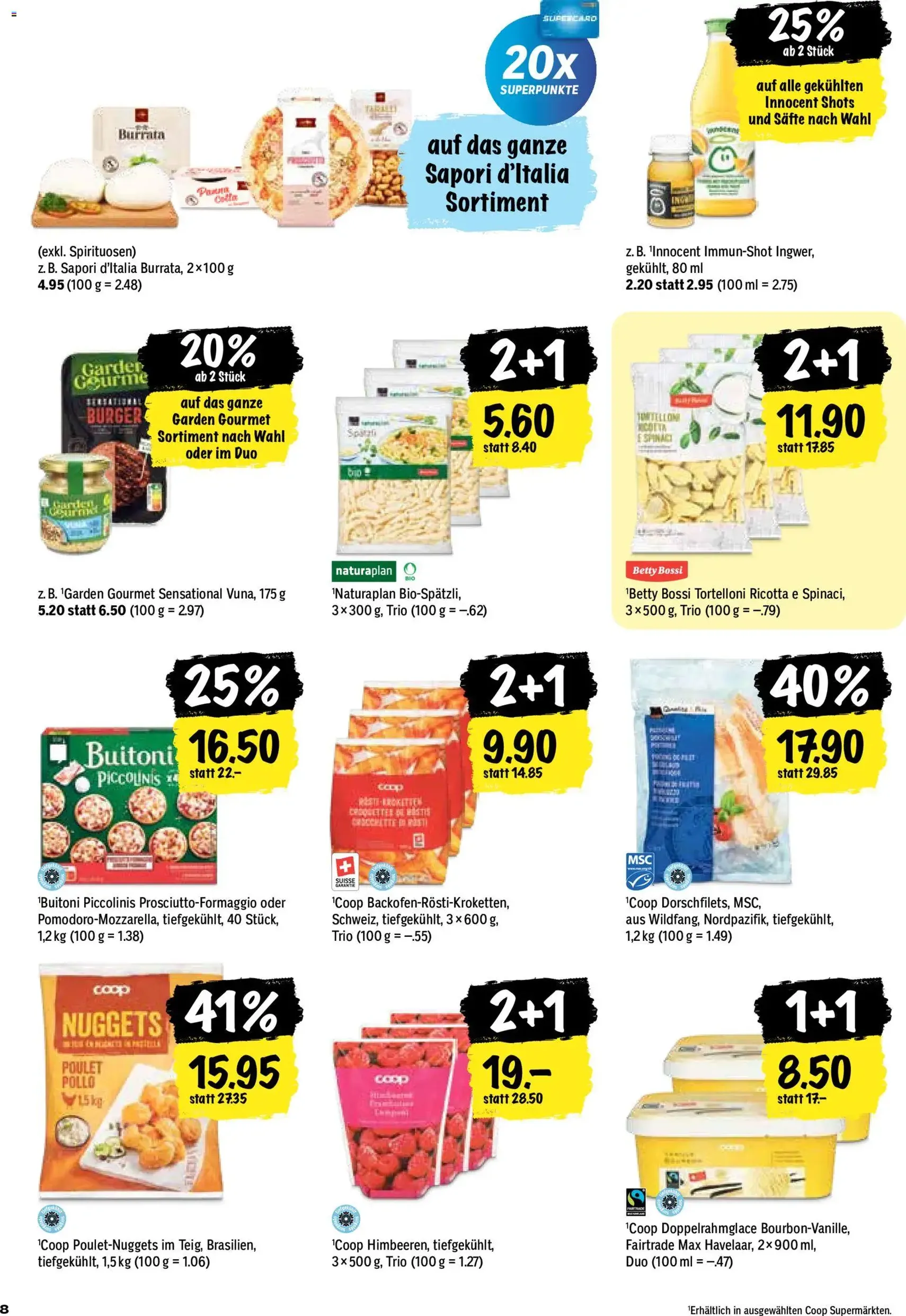Coop aktionen - Gültiger Prospekt ab 17.09.2026, Seite 8 von insgesamt 24
