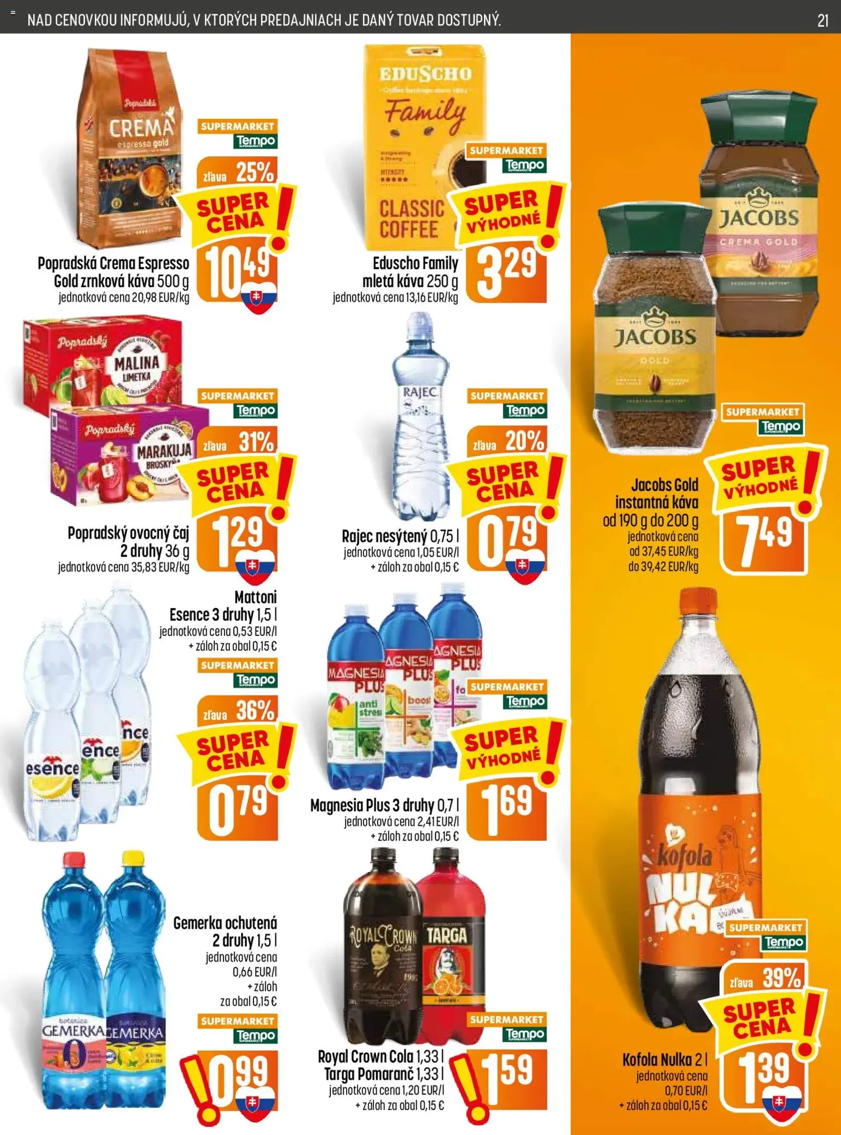 COOP Jednota leták - platný leták od 16.07.2026 strana 21 z 28
