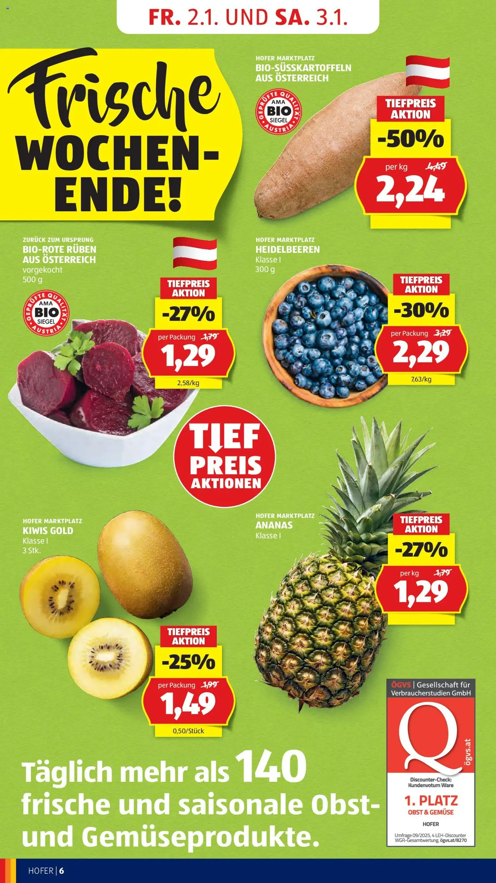 Hofer Flugblatt - Gültiger Prospekt ab 02.01.2026, Seite 8 von insgesamt 45