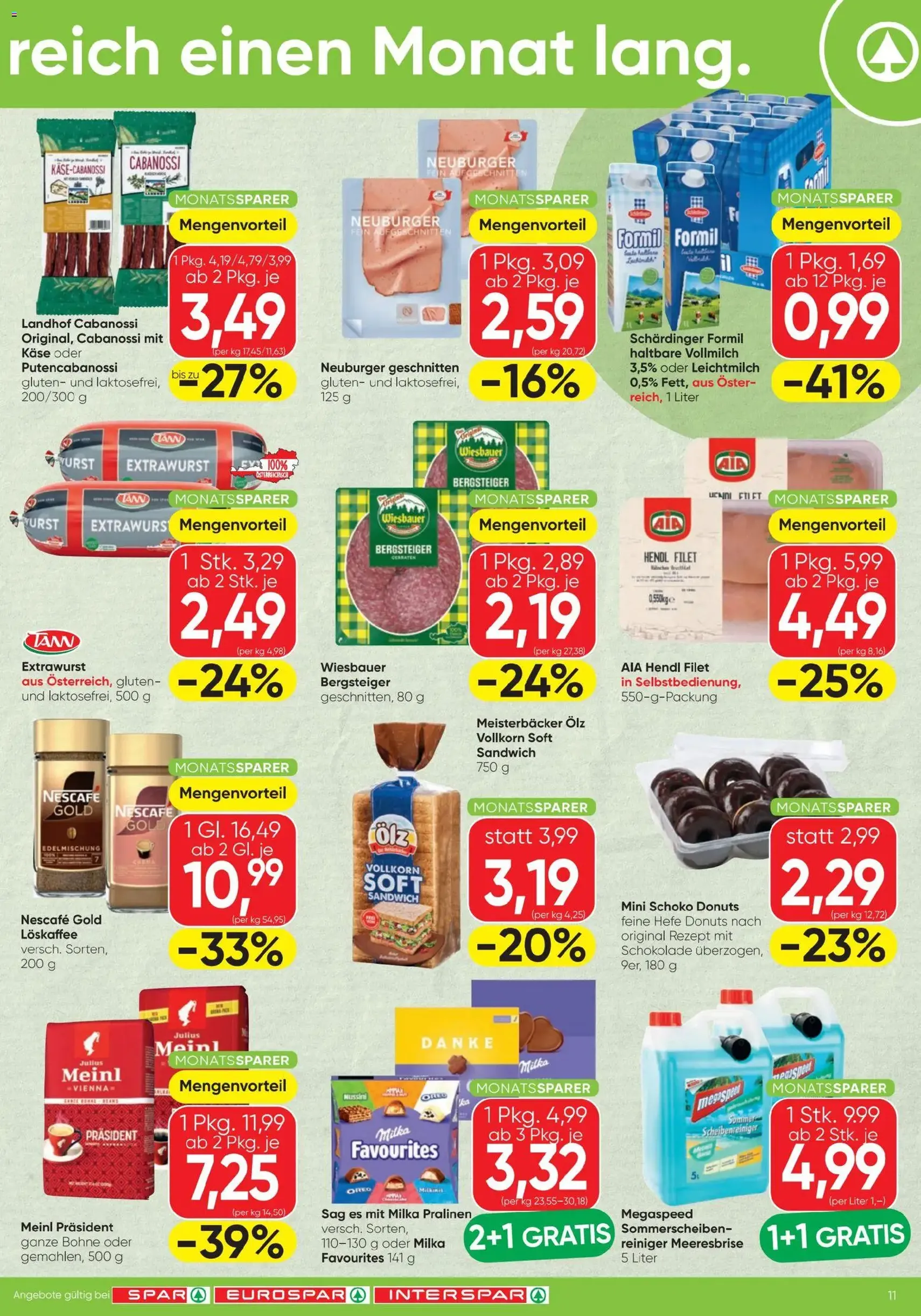 Spar - Flugblatt - Gültiger Prospekt ab 16.04.2026, Seite 11 von insgesamt 16