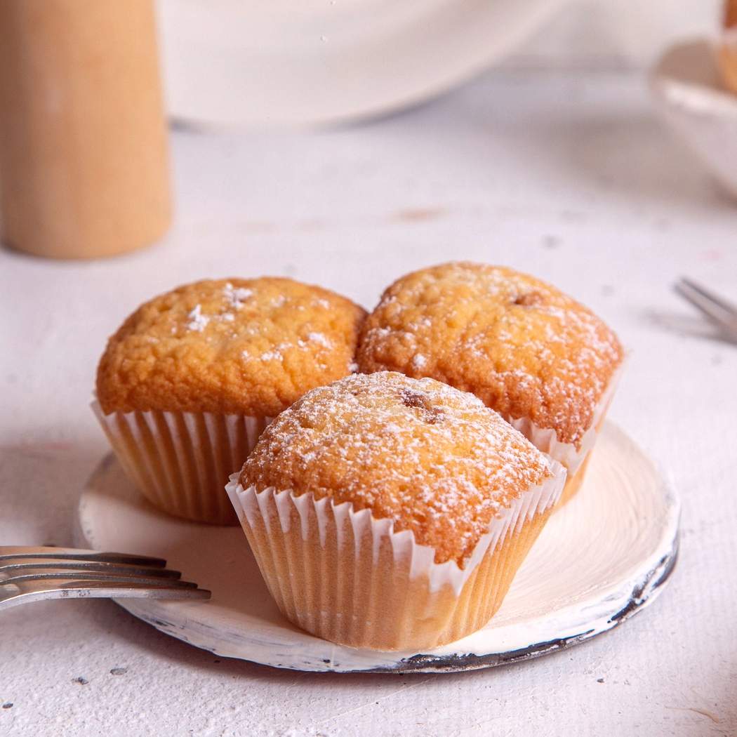 Muffiny z bielej čokolády