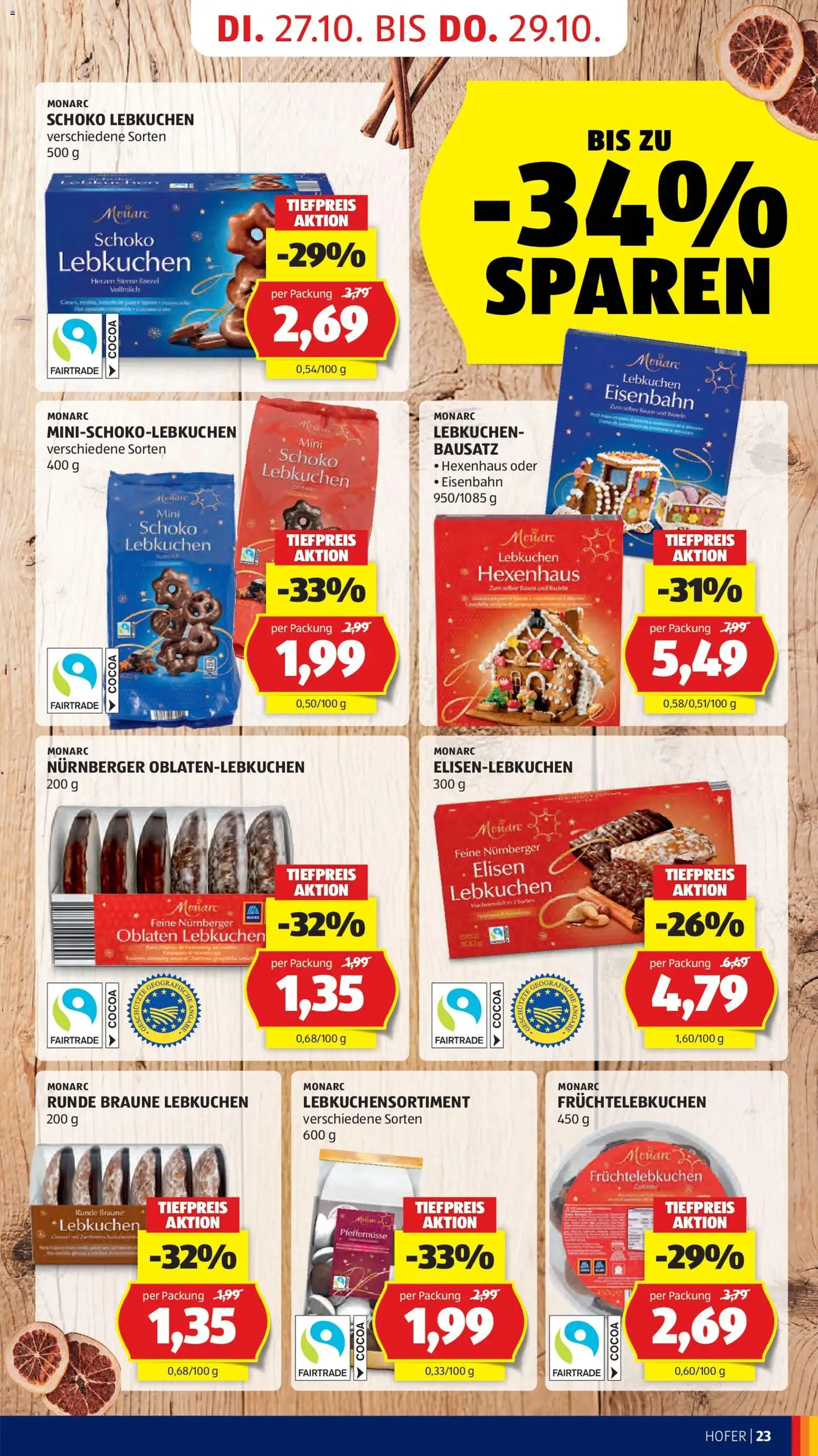 Hofer Flugblatt - Gültiger Prospekt ab 23.10.2026, Seite 31 von insgesamt 50