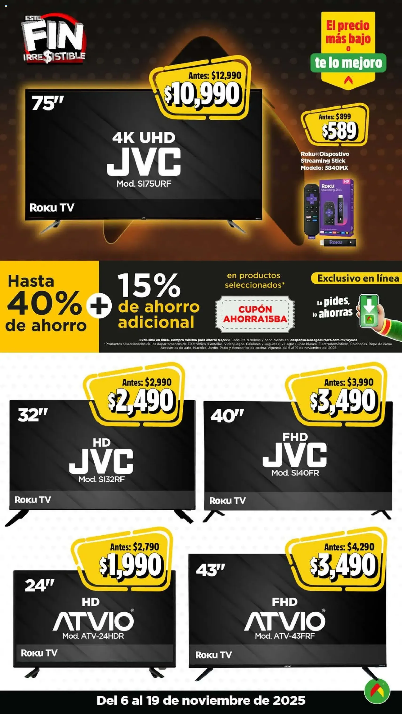 Bodega Aurrerá Buen Fin - folleto válido desde 06/11/2025 página 6 de 27