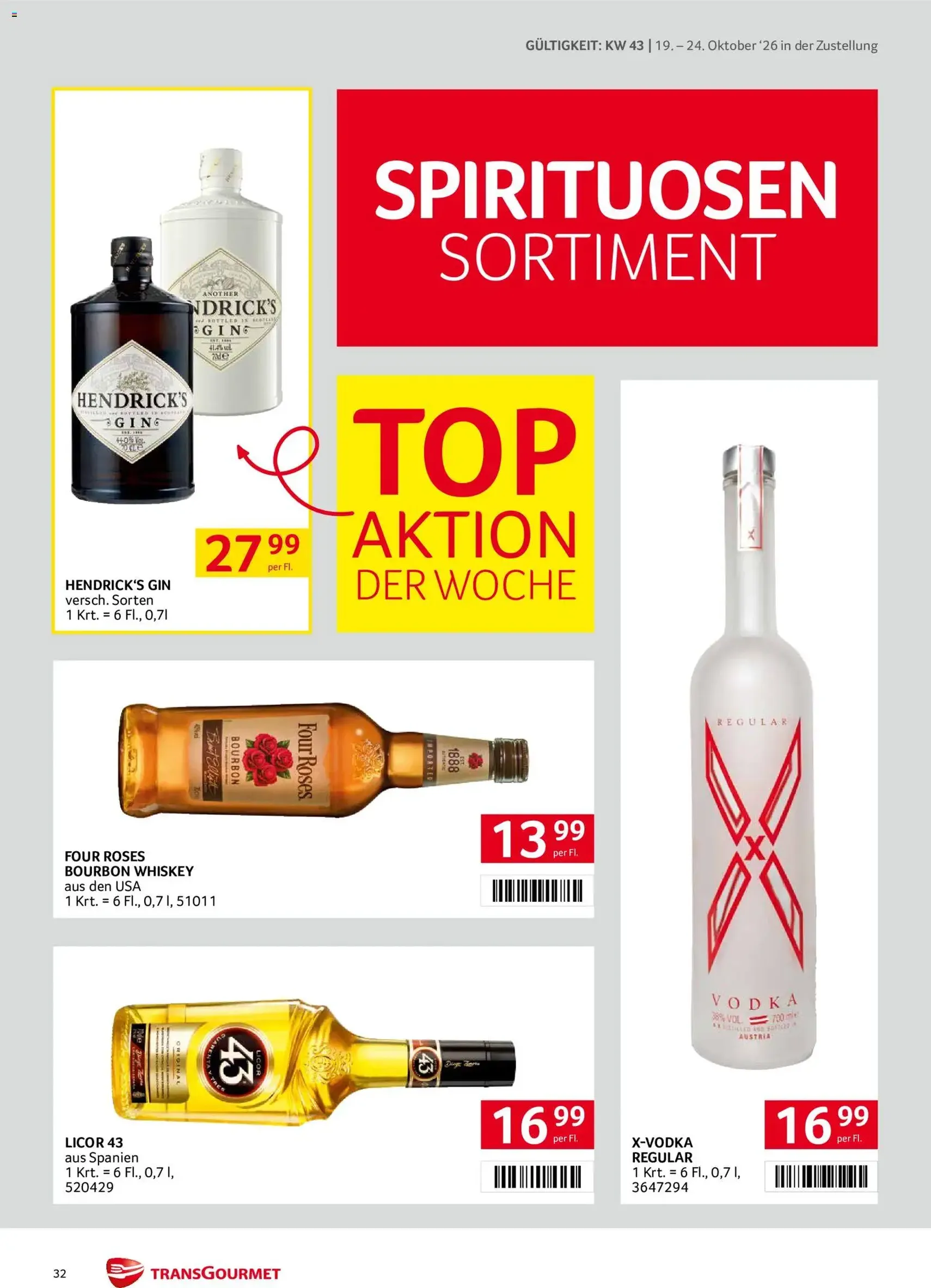 Transgourmet Flugblatt - Gültiger Prospekt ab 19.10.2026, Seite 32 von insgesamt 40
