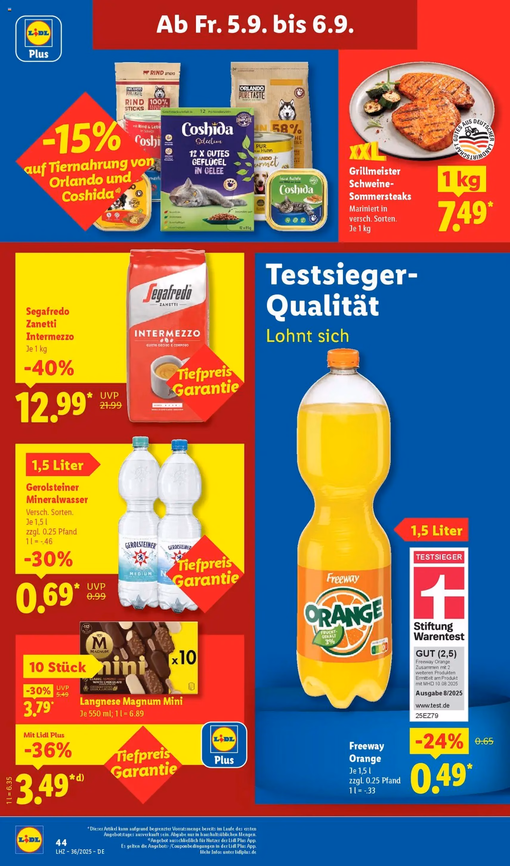 Lidl Prospekt - Gültiger Prospekt ab 01.09.2025, Seite 70 von insgesamt 72 Lidl Prospekt - Gültiger Prospekt ab 01.09.2025, Seite 70 von insgesamt 72