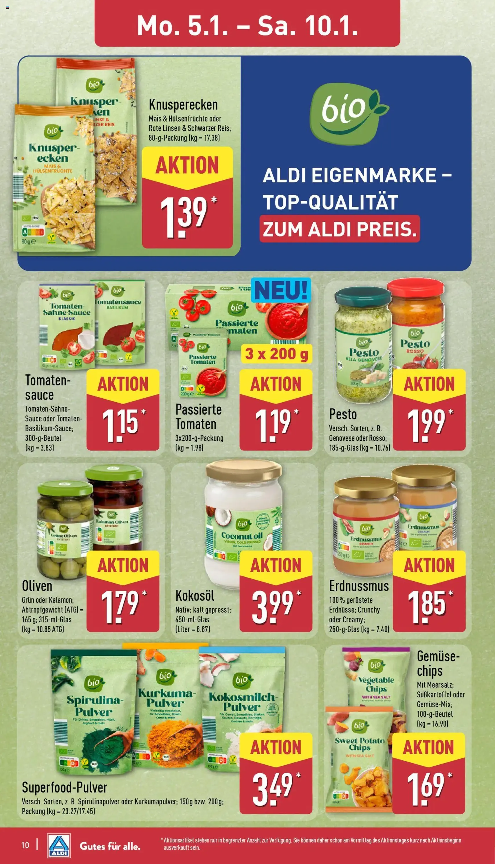 Aldi Prospekt - Gültiger Prospekt ab 05.01.2026, Seite 10 von insgesamt 38