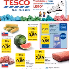 Tesco Hypermarket - leták - náhľad letáku platný od 12.08.2026