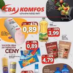 CBA Komfos leták - náhľad letáku platný od 21.08.2026