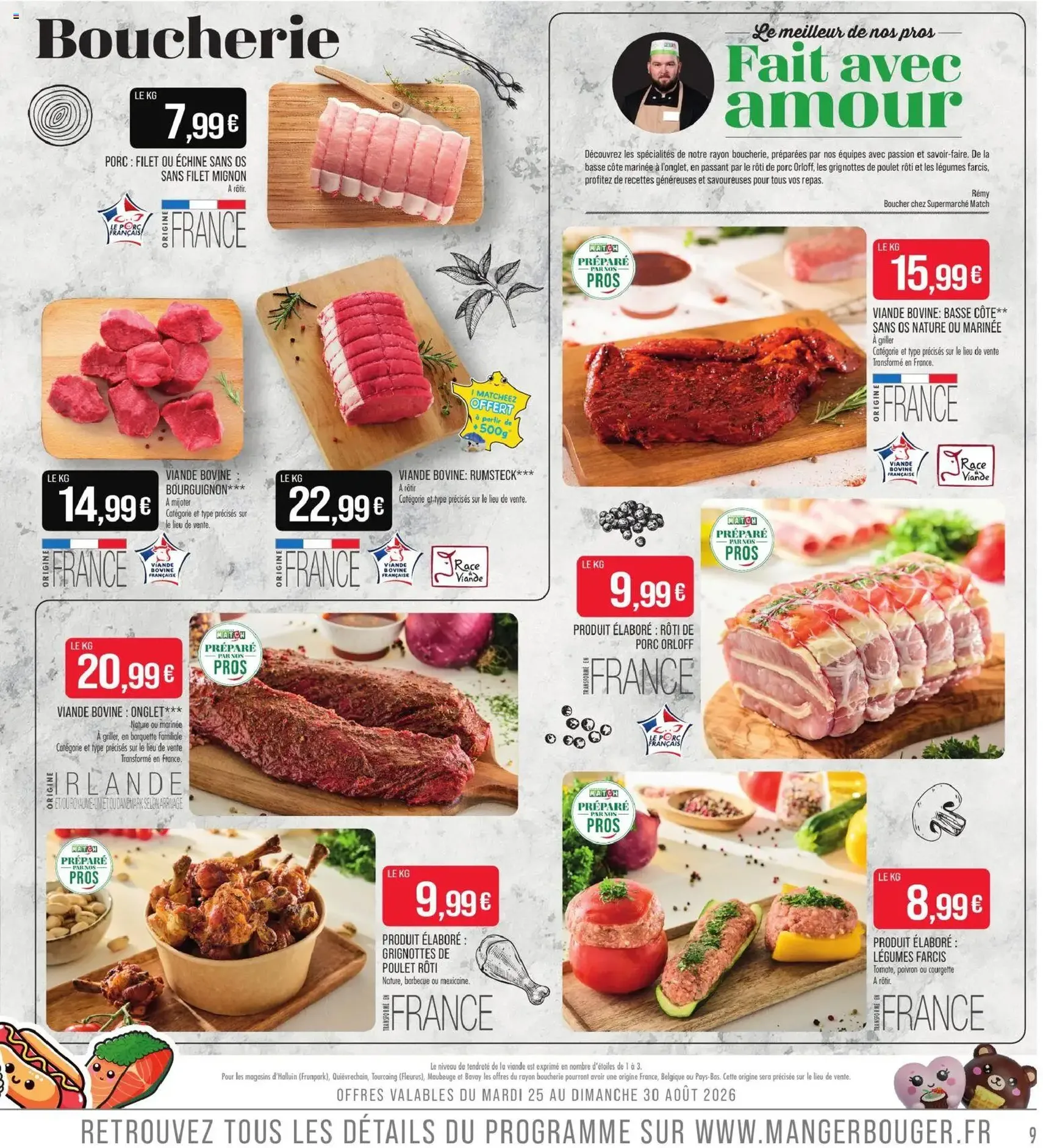 Match Supermarché catalogue - brochure valable à partir du 25/08/2026, page 9 sur 26